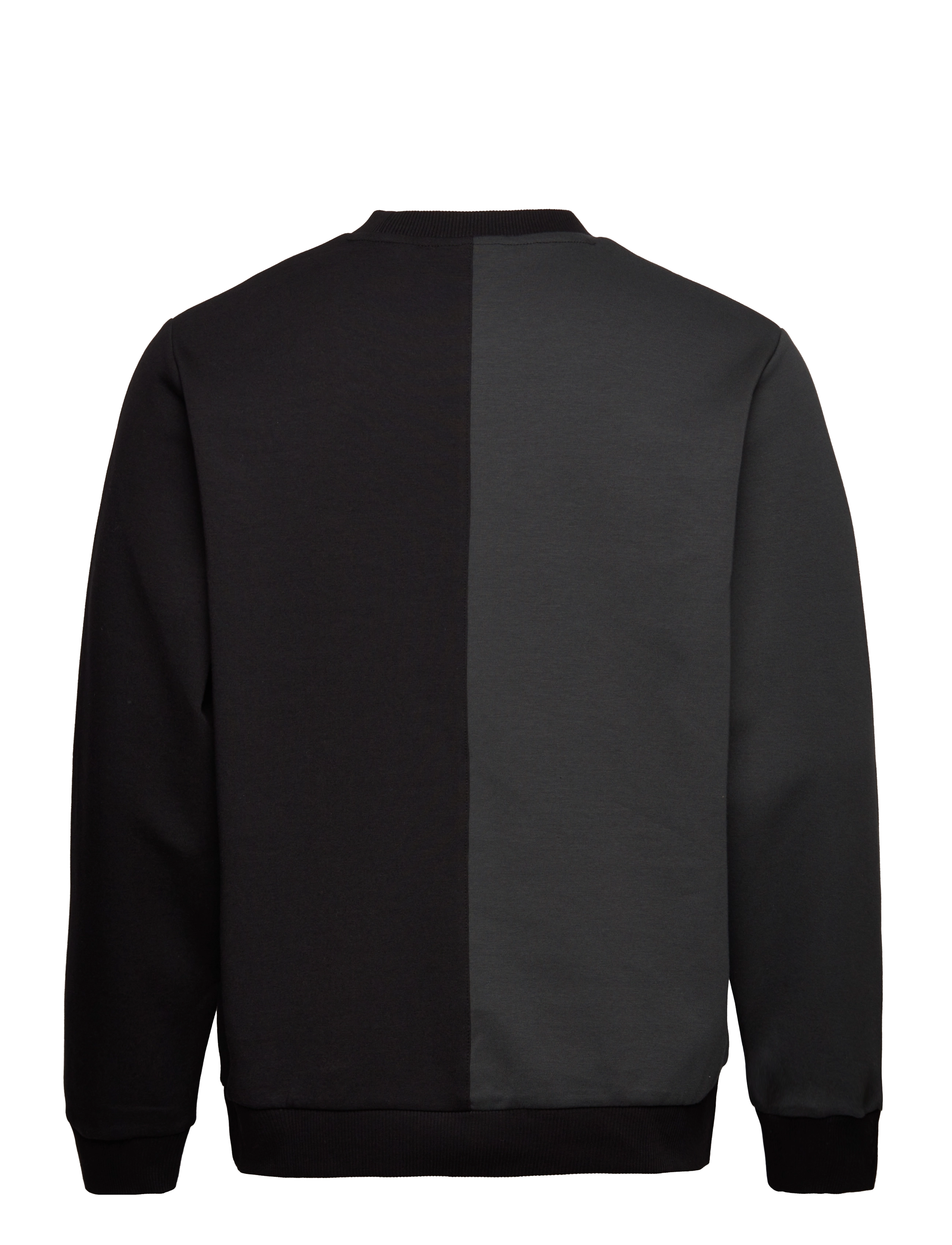 Lyle & Scott - Wide Tonal Striped Crew Neck - jet black - 1