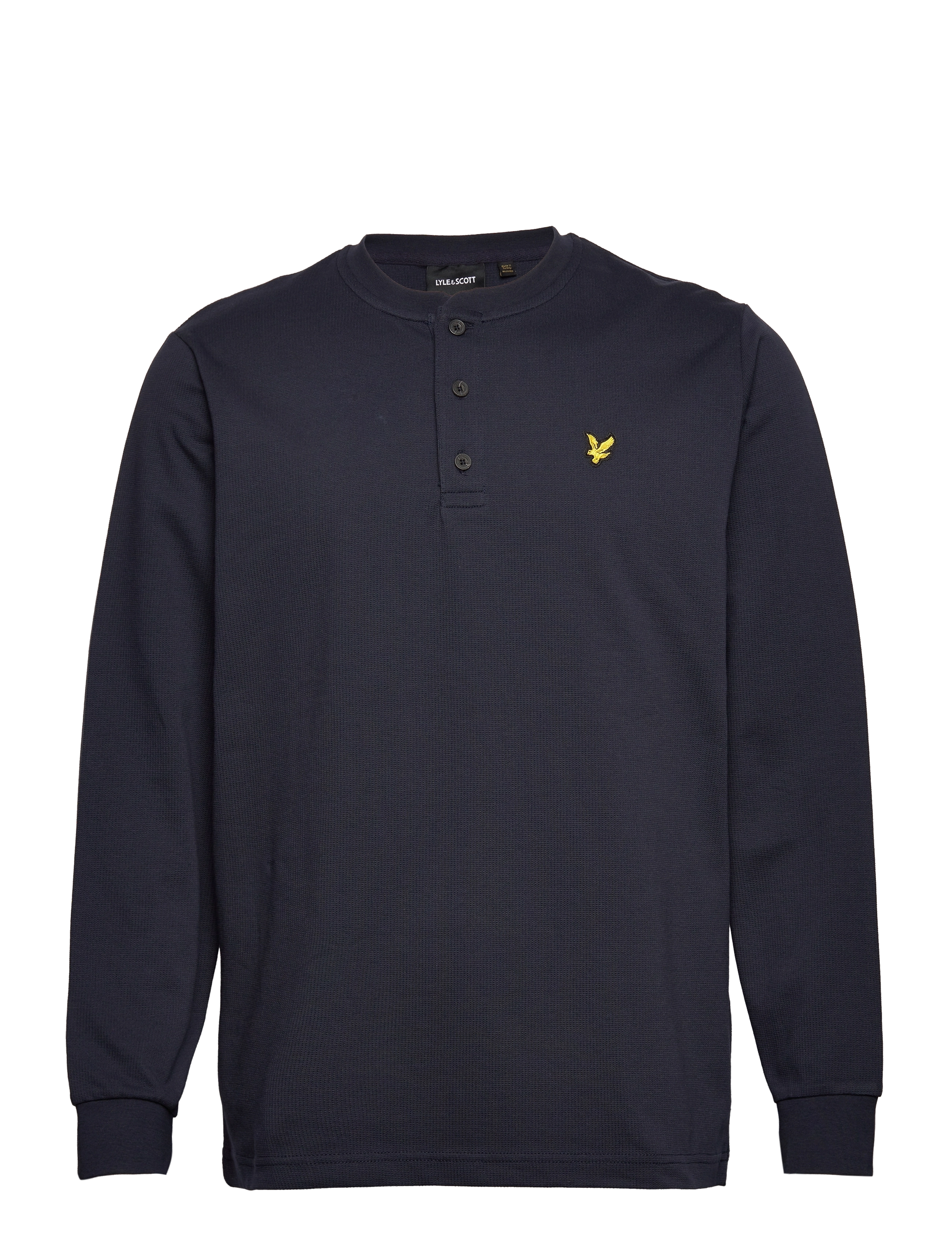 Lyle & Scott - Ribbed Henley - dark navy - 0