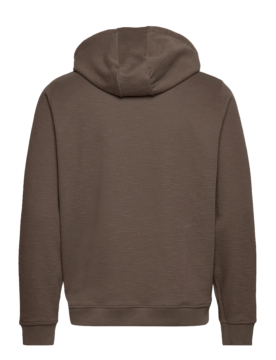 Lyle & Scott - Chunky Slub Hoodie - form green - 1