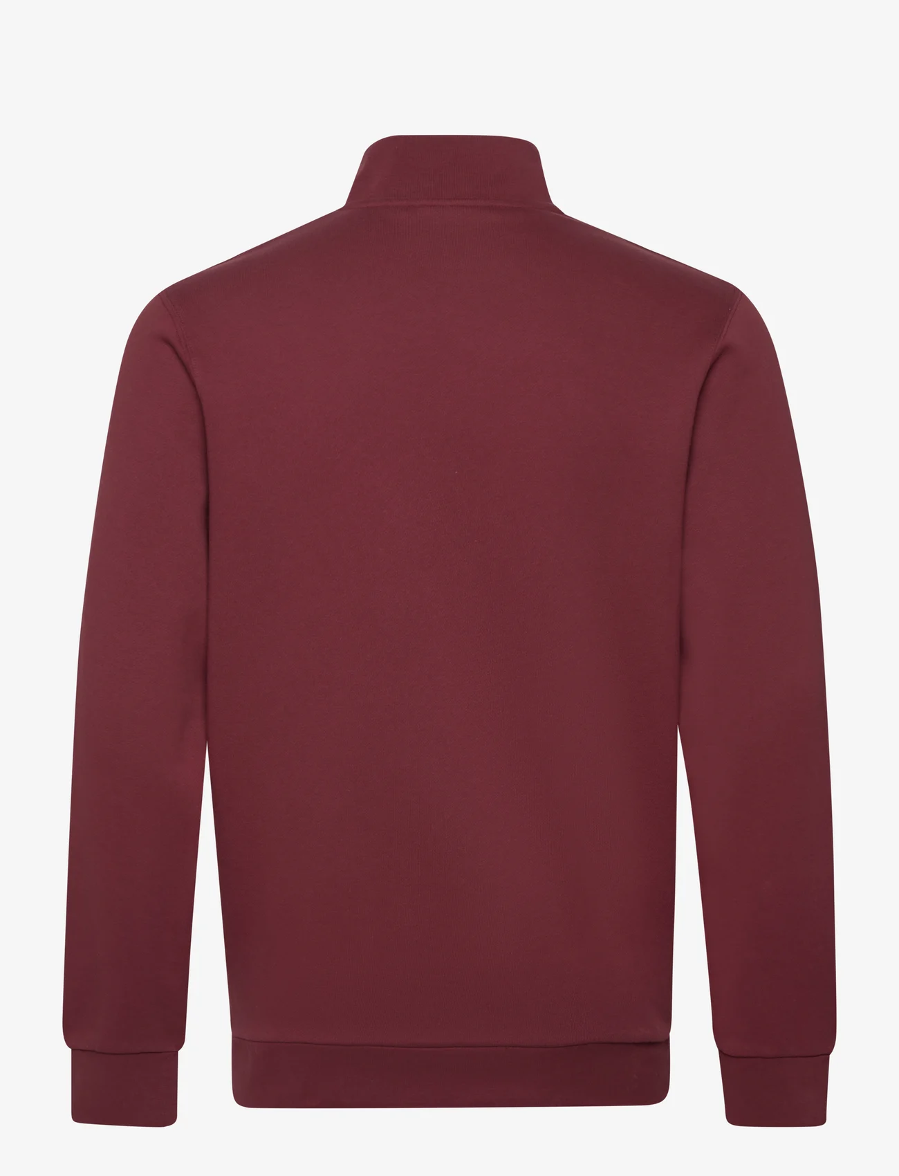 Lyle & Scott - Quarter Zip Sweat - sweatshirts - x086 fletcher burgundy - 1