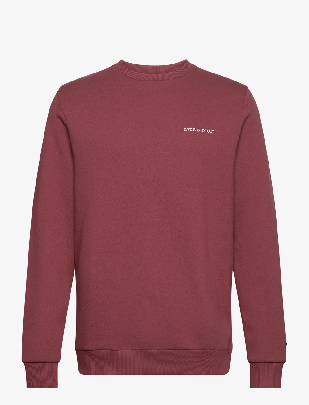 Lyle and scott burgundy sweatshirt hotsell