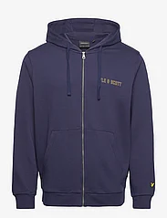 Lyle & Scott - Collegiate Full Zip Hoodie - džemperi ar kapuci - z99 navy - 0