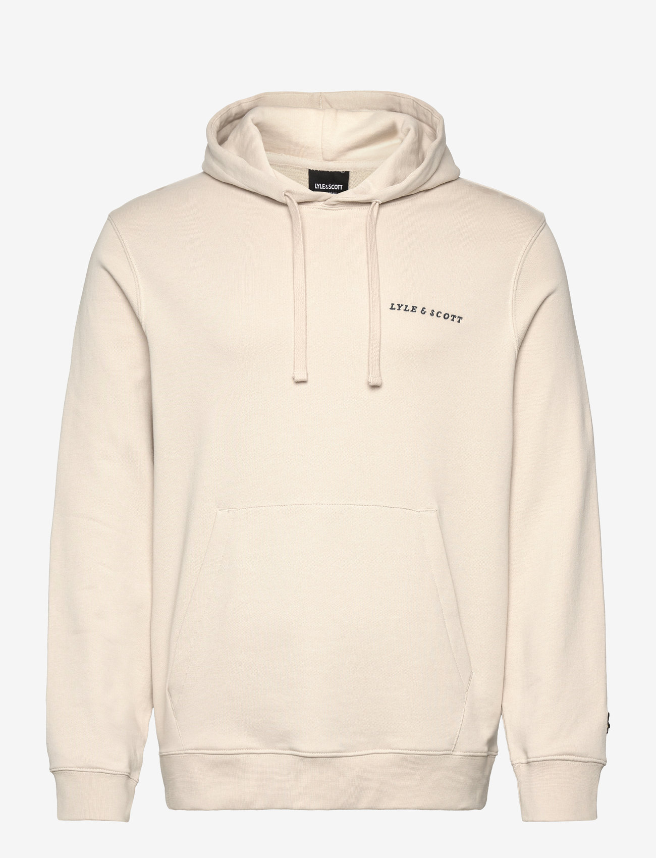 Lyle & Scott - Loopback Embroidered Hoodie - sweatshirts - x239 cove/ dark navy - 0