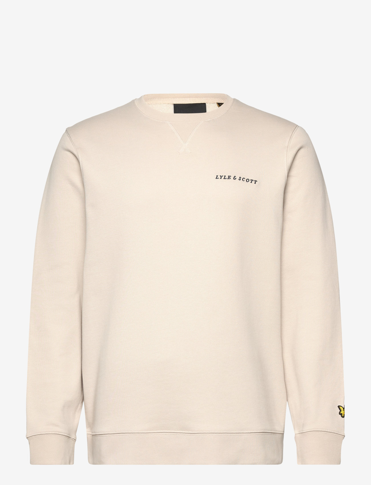 Lyle & Scott - Loopback Embroidered Crew Neck Sweatshirt - x239 cove/ dark navy - 1
