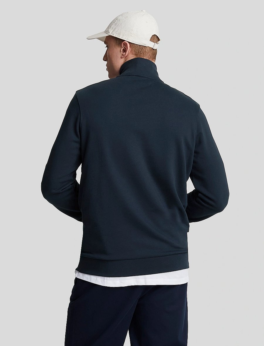 Lyle & Scott - Loopback Quarter Zip Sweat - sweatshirts - dark navy - 3