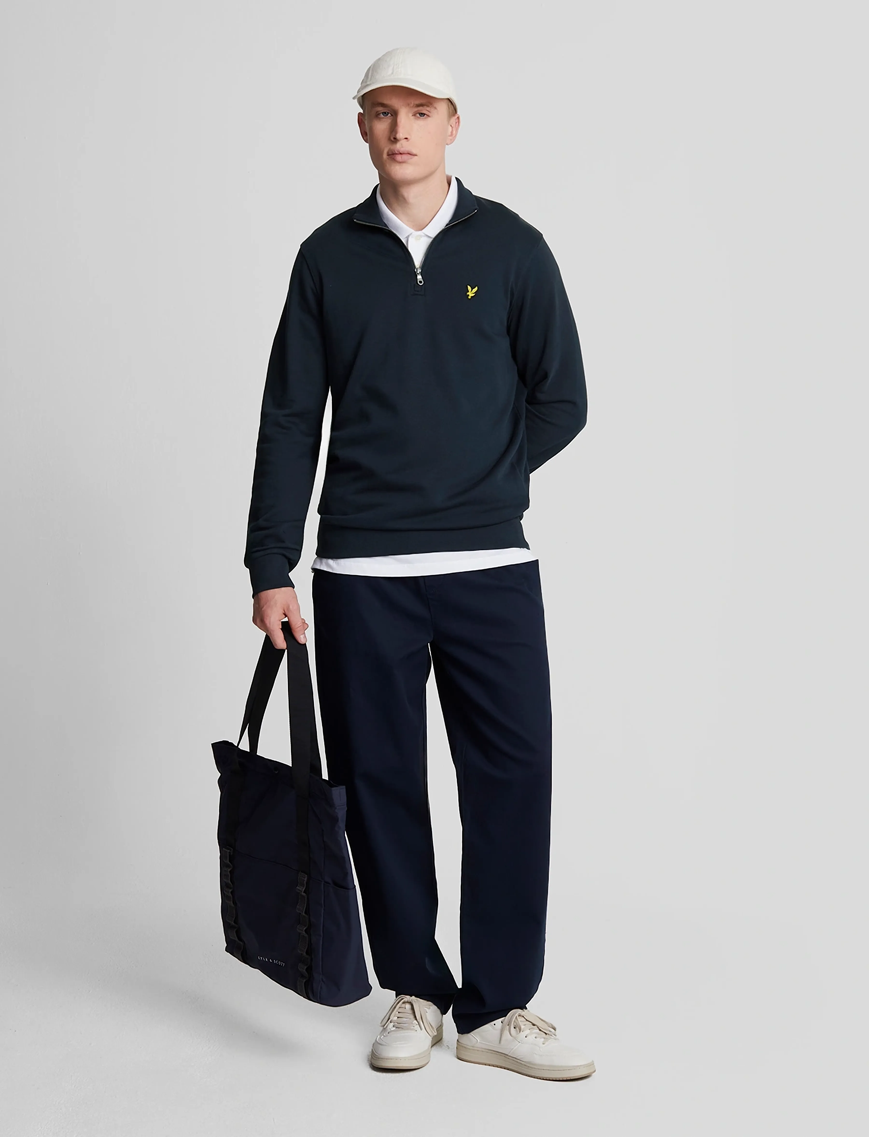 Lyle & Scott - Loopback Quarter Zip Sweat - gensere - dark navy - 4