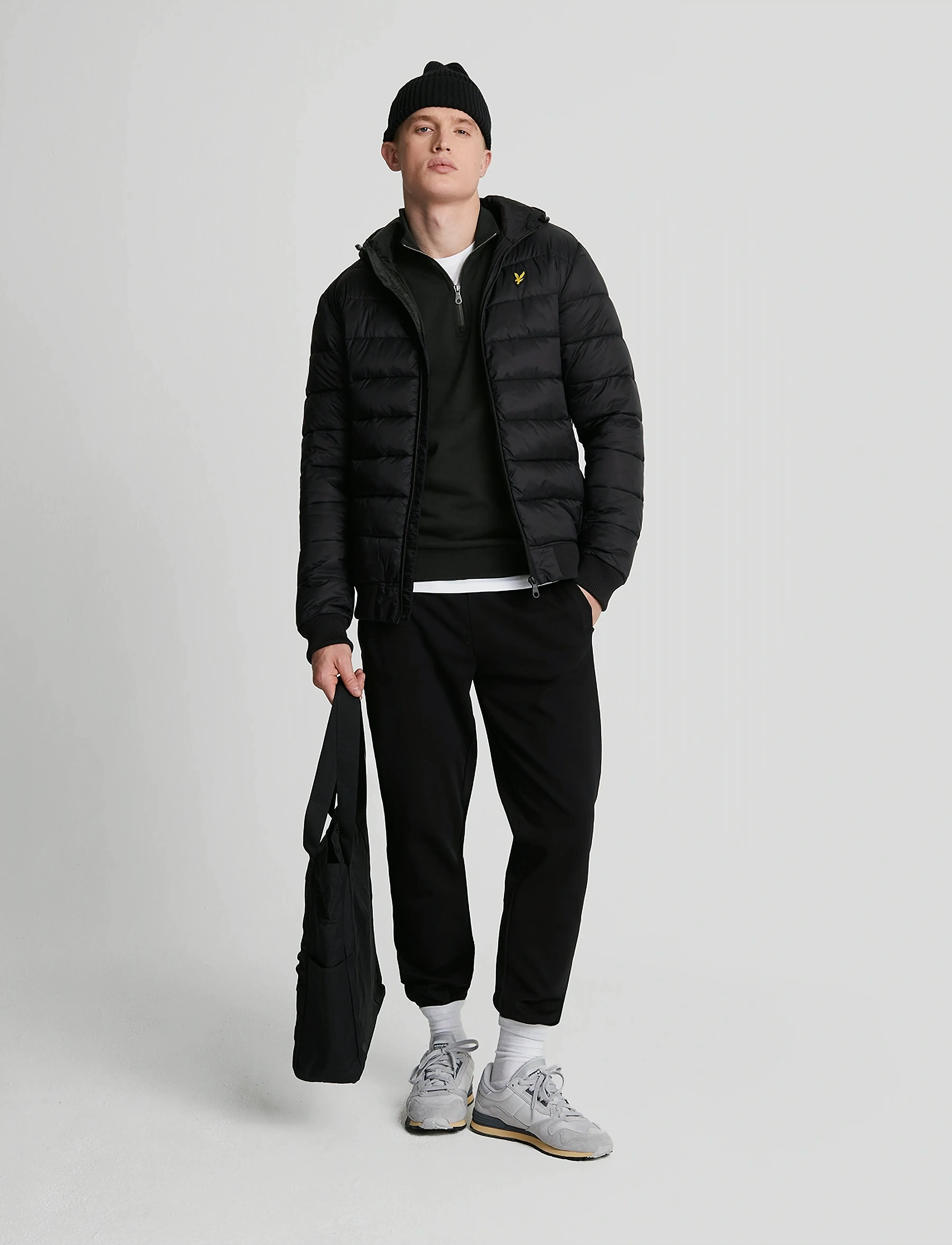 Lyle & Scott - Loopback Quarter Zip Sweat - sweatshirts - jet black - 4