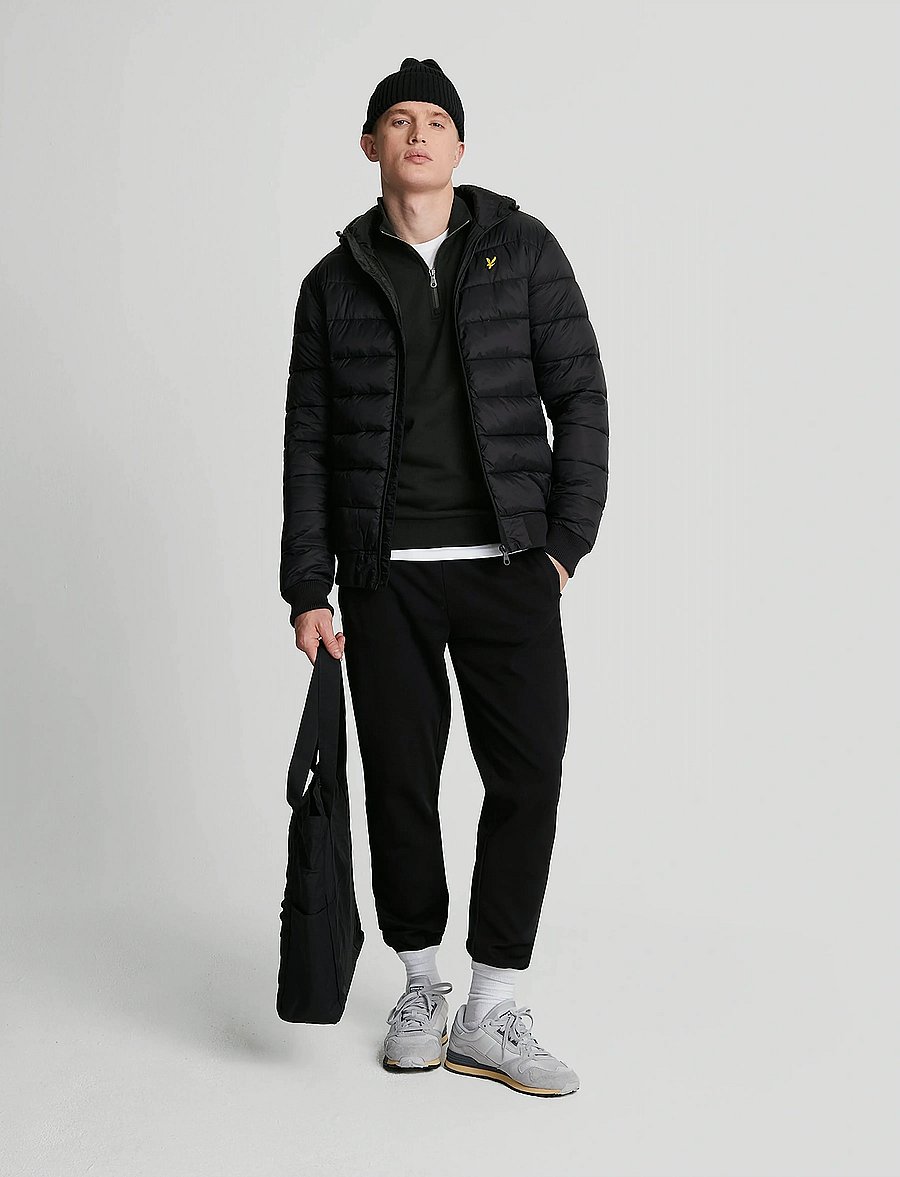 Lyle & Scott - Loopback Quarter Zip Sweat - sweatshirts - jet black - 4