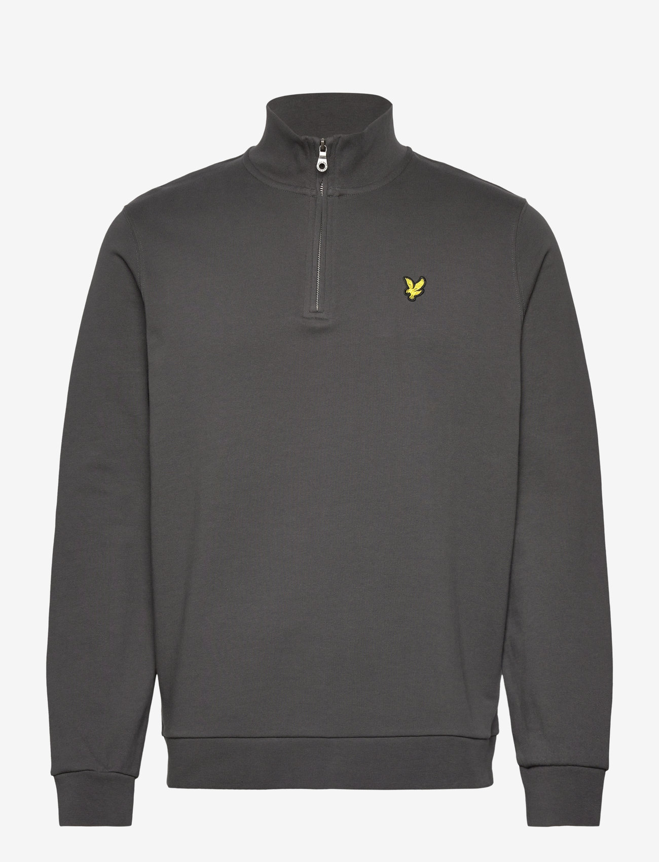 Lyle & Scott - Loopback Quarter Zip Sweat - sweatshirts - w635 gunmetal - 1