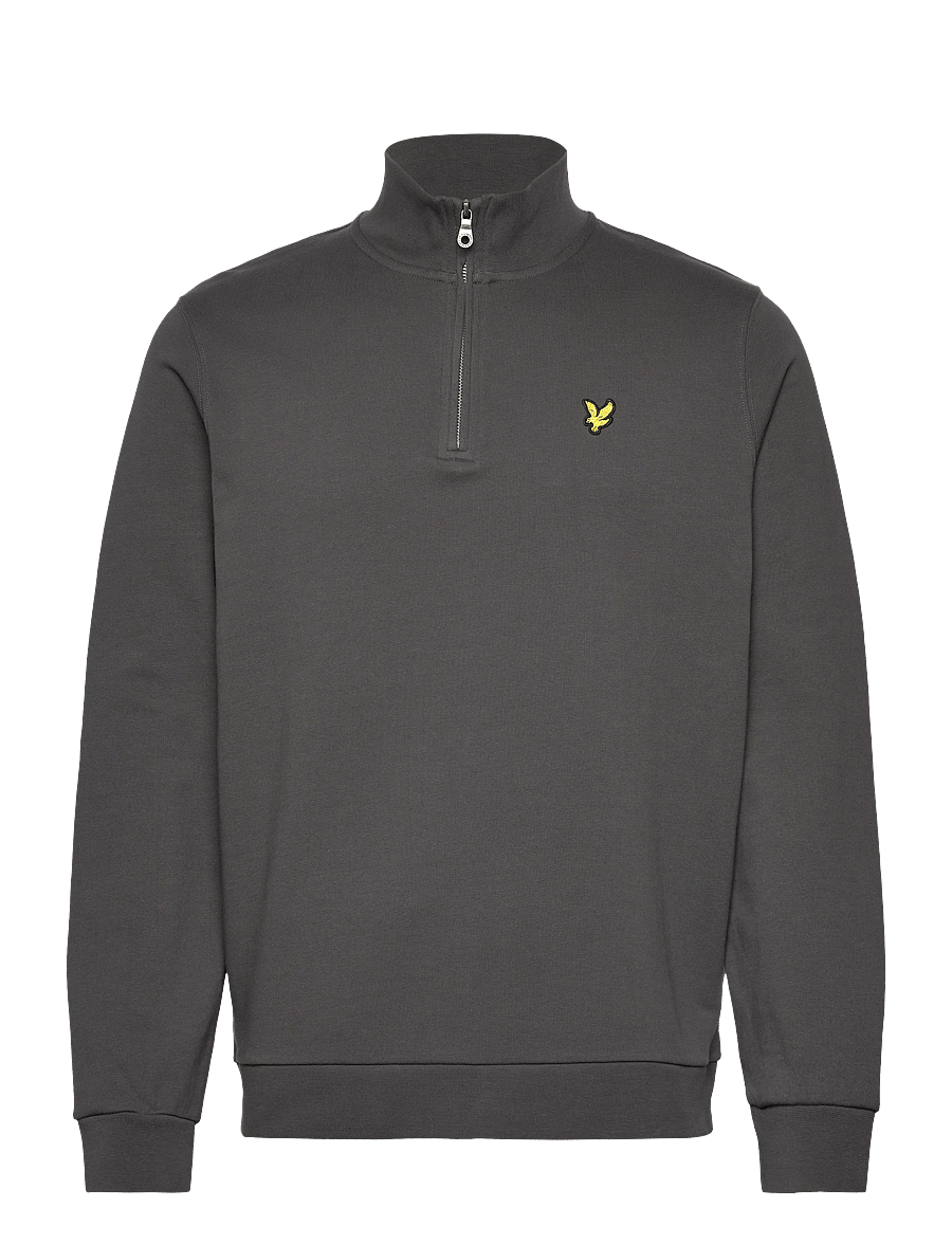 Lyle & Scott - Loopback Quarter Zip Sweat - dressipluusid - w635 gunmetal - 1