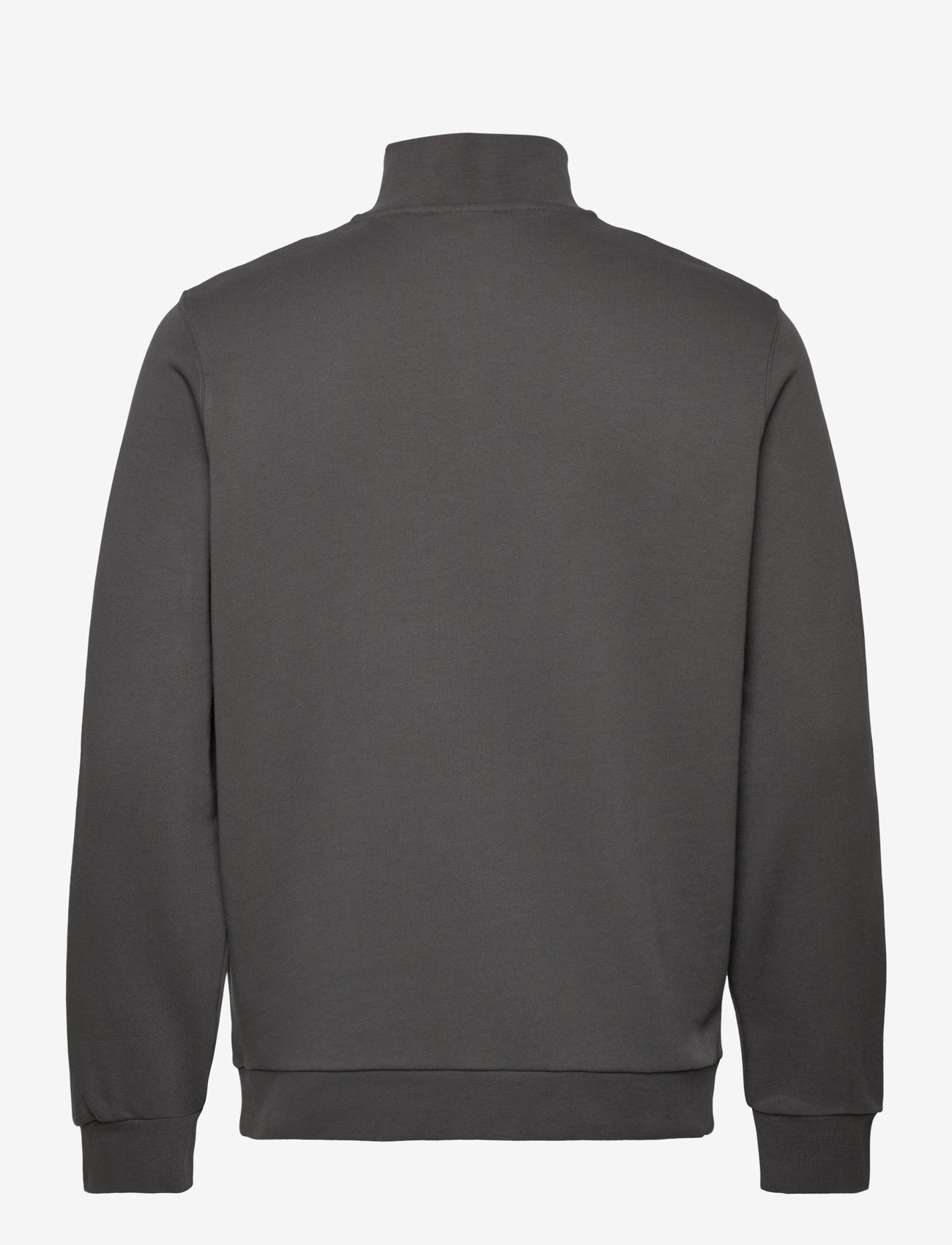 Lyle & Scott - Loopback Quarter Zip Sweat - sweatshirts - w635 gunmetal - 2