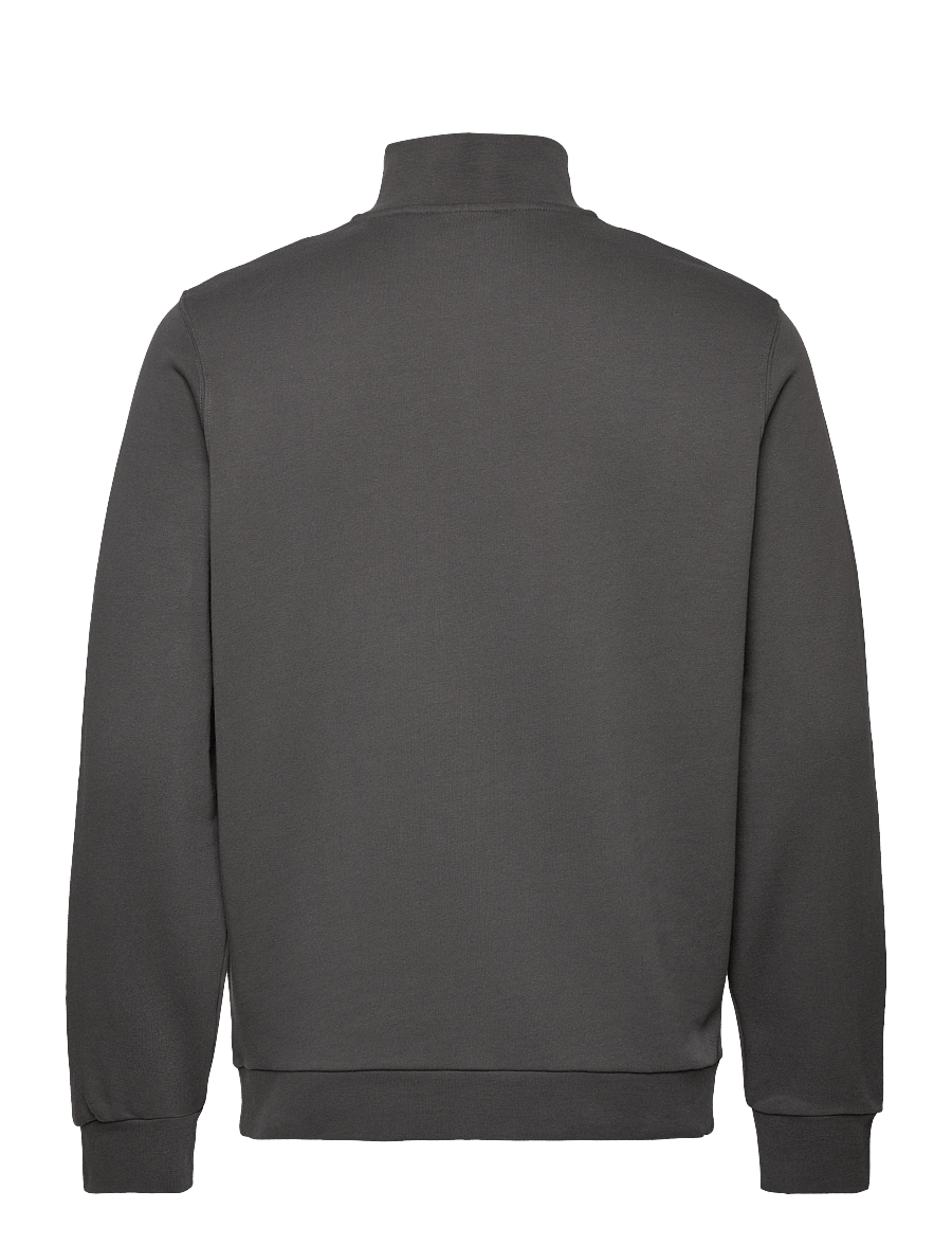 Lyle & Scott - Loopback Quarter Zip Sweat - dressipluusid - w635 gunmetal - 2