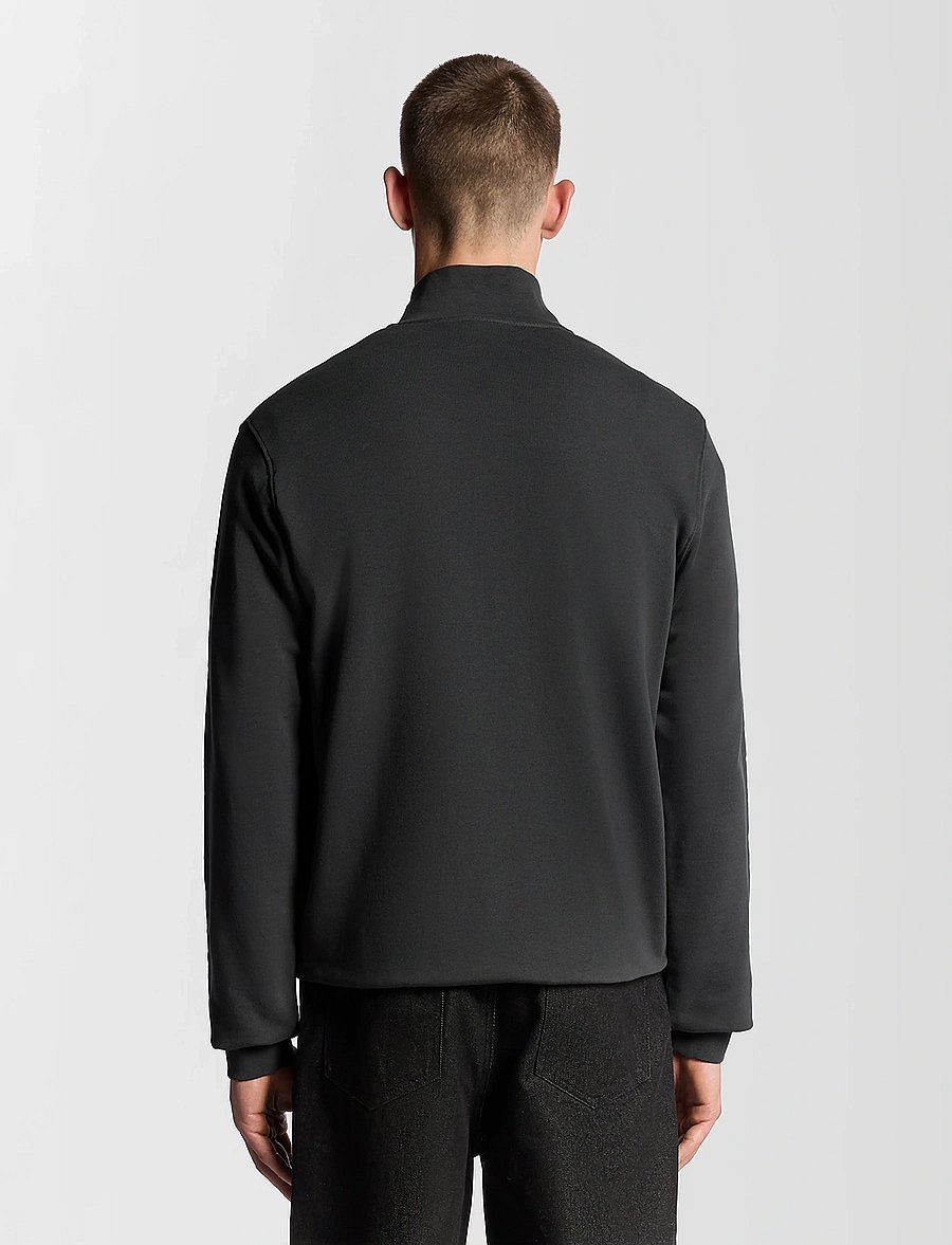Lyle & Scott - Loopback Quarter Zip Sweat - dressipluusid - w635 gunmetal - 3
