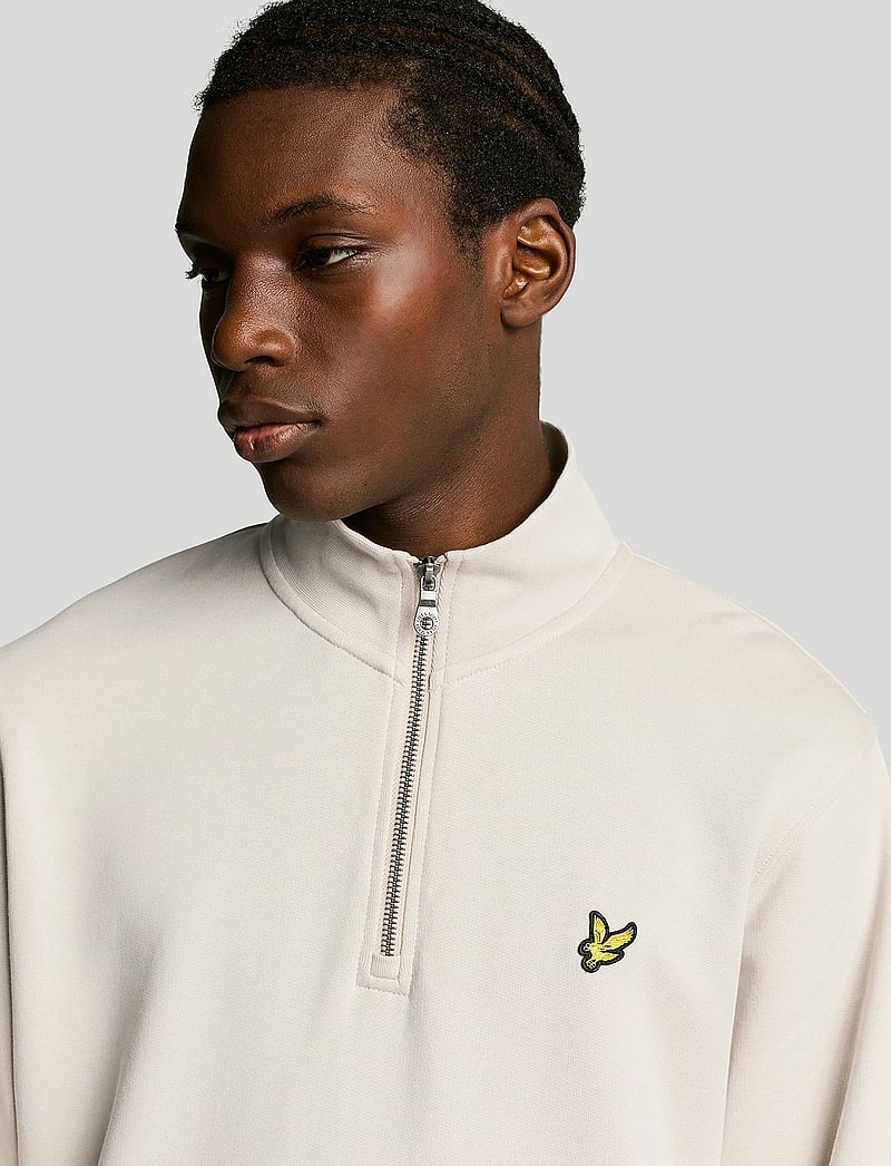 Lyle & Scott - Loopback Quarter Zip Sweat - sweatshirts - w870 cove - 5