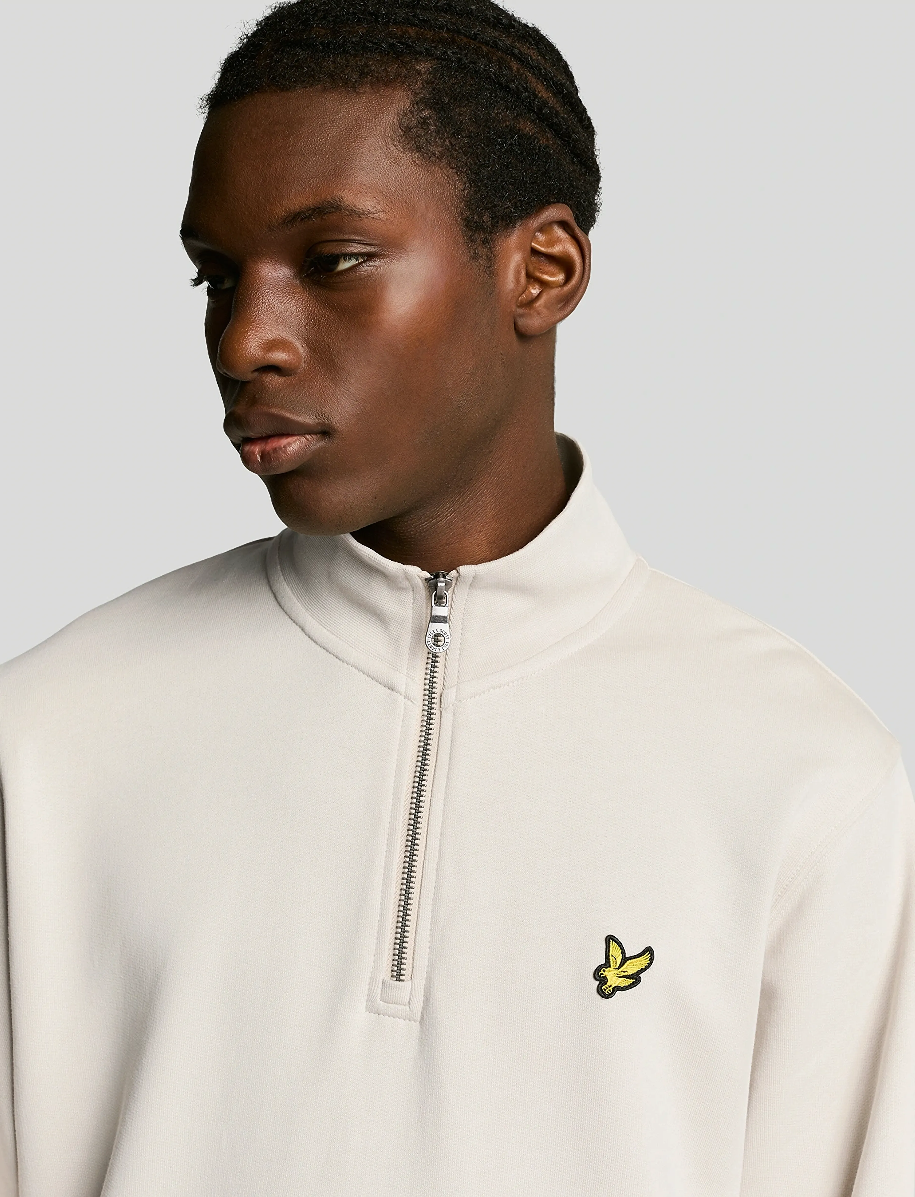Lyle & Scott - Loopback Quarter Zip Sweat - sweatshirts - w870 cove - 5