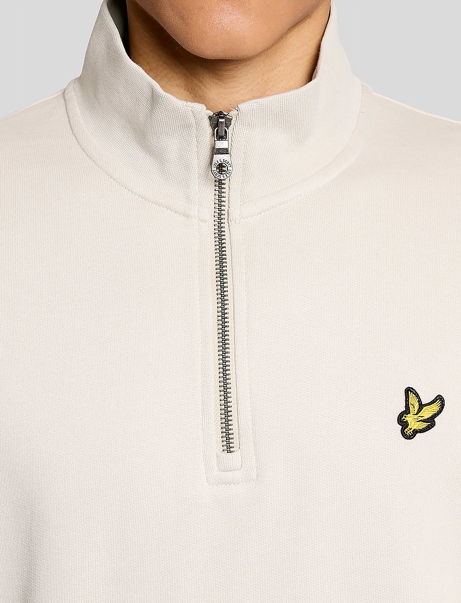 Lyle & Scott - Loopback Quarter Zip Sweat - sweatshirts - w870 cove - 5