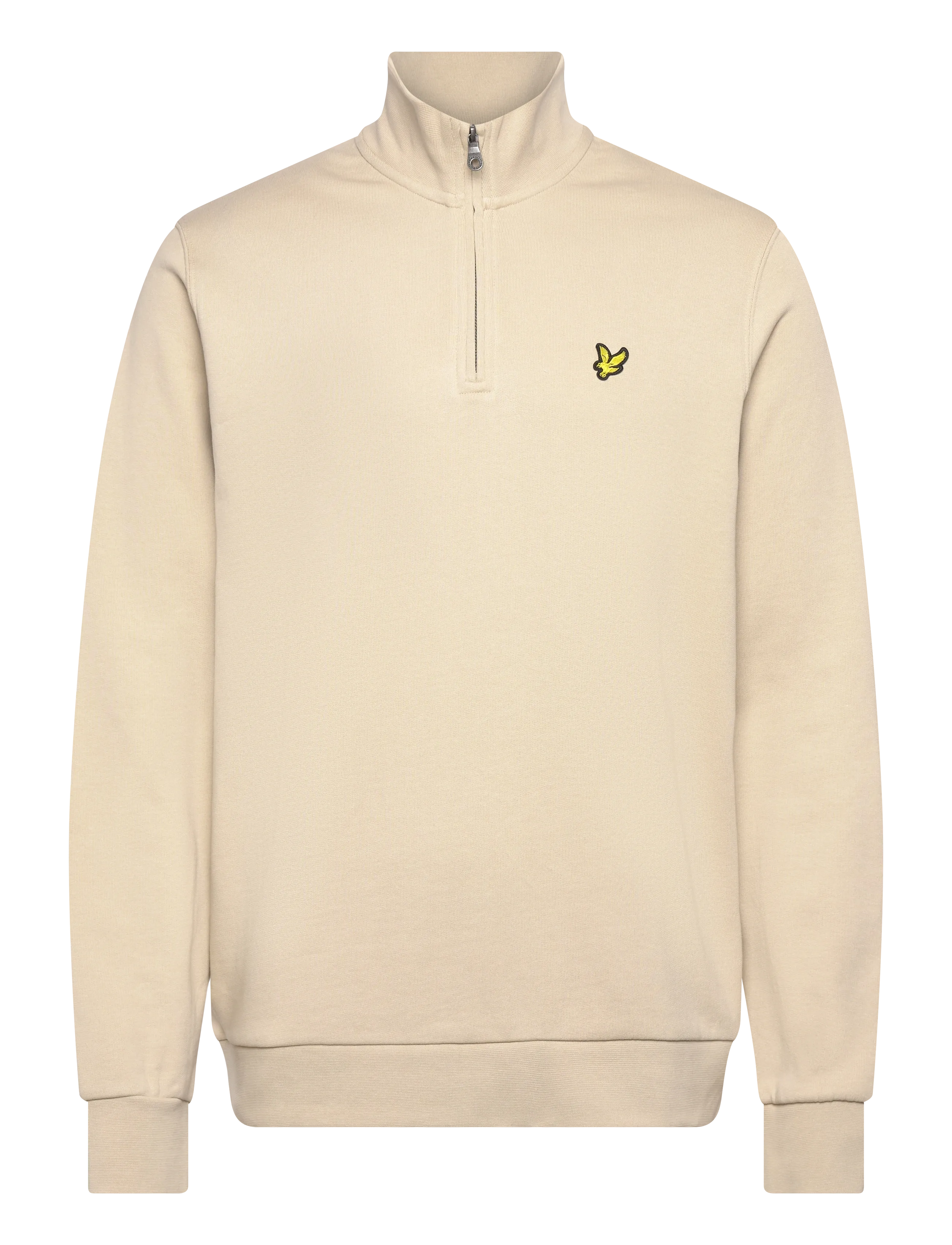 Lyle & Scott Loopback Quarter Zip Sweat - Kläder - X865 GREY TAUPE / beige