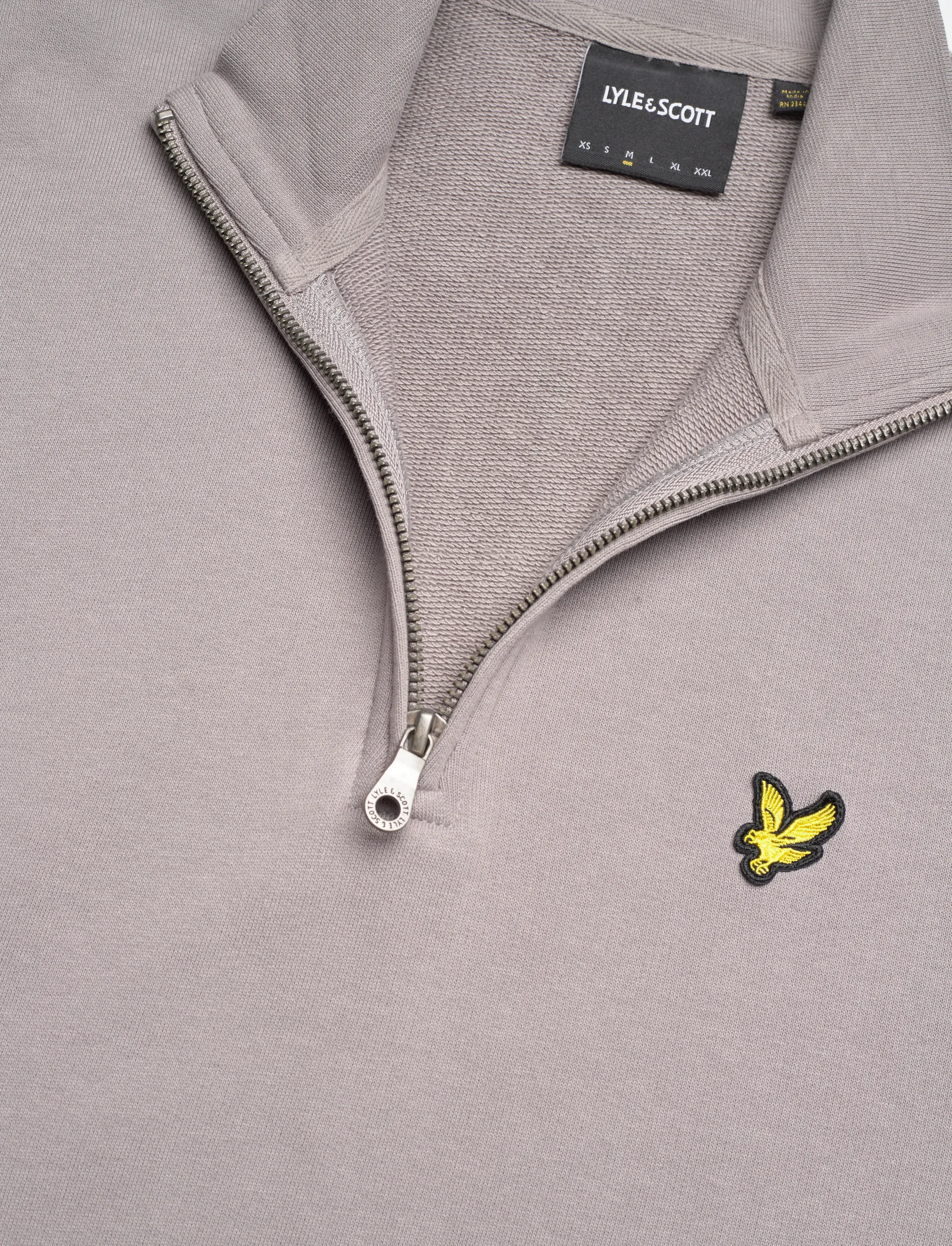 Lyle & Scott - Loopback Quarter Zip Sweat - gensere - y043 gull grey - 2
