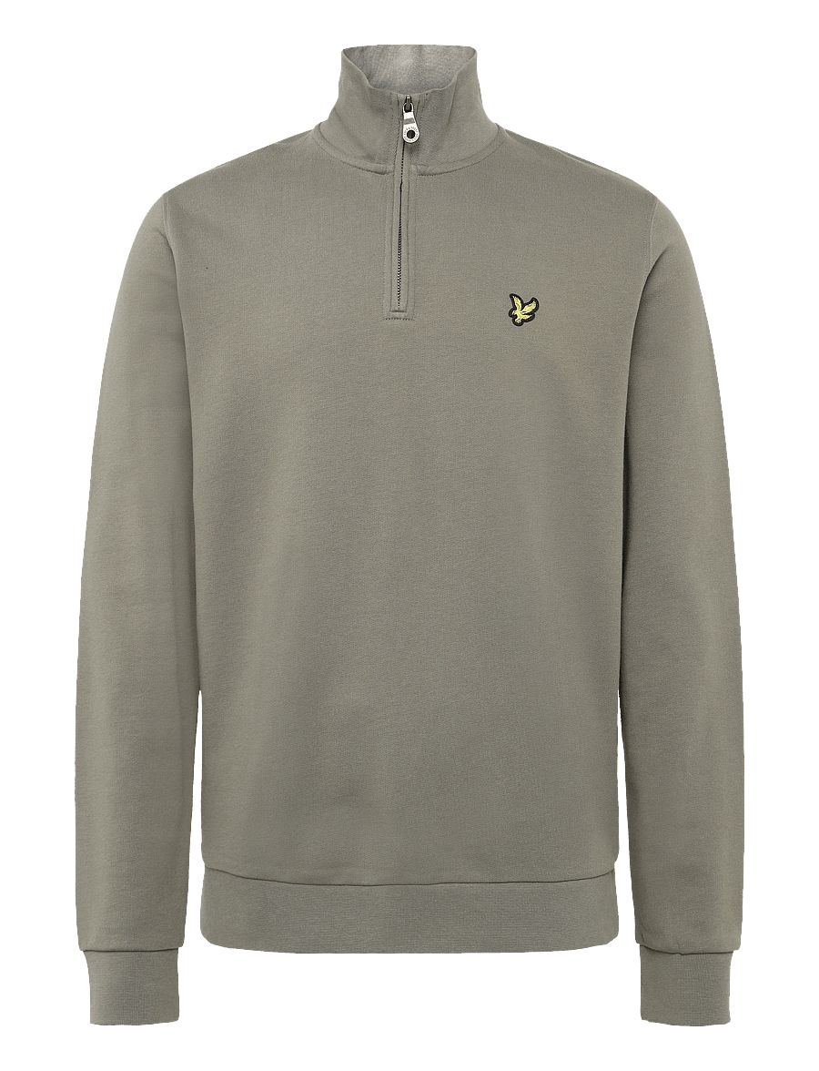 Lyle & Scott - Loopback Quarter Zip Sweat - pullover mit halbem reißverschluss - khaki ash - 1