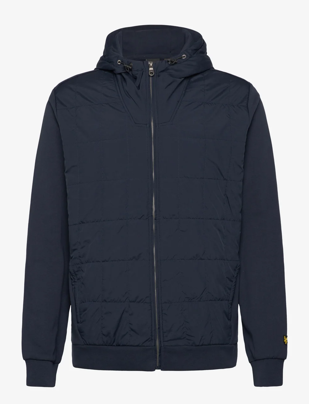 Lyle and scott zip through hoodie navy sale