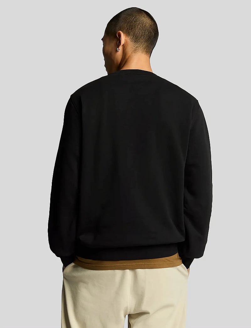 Lyle & Scott - Established 1874 Graphic Crew Neck Sweatshirt - z865 jet black - 3