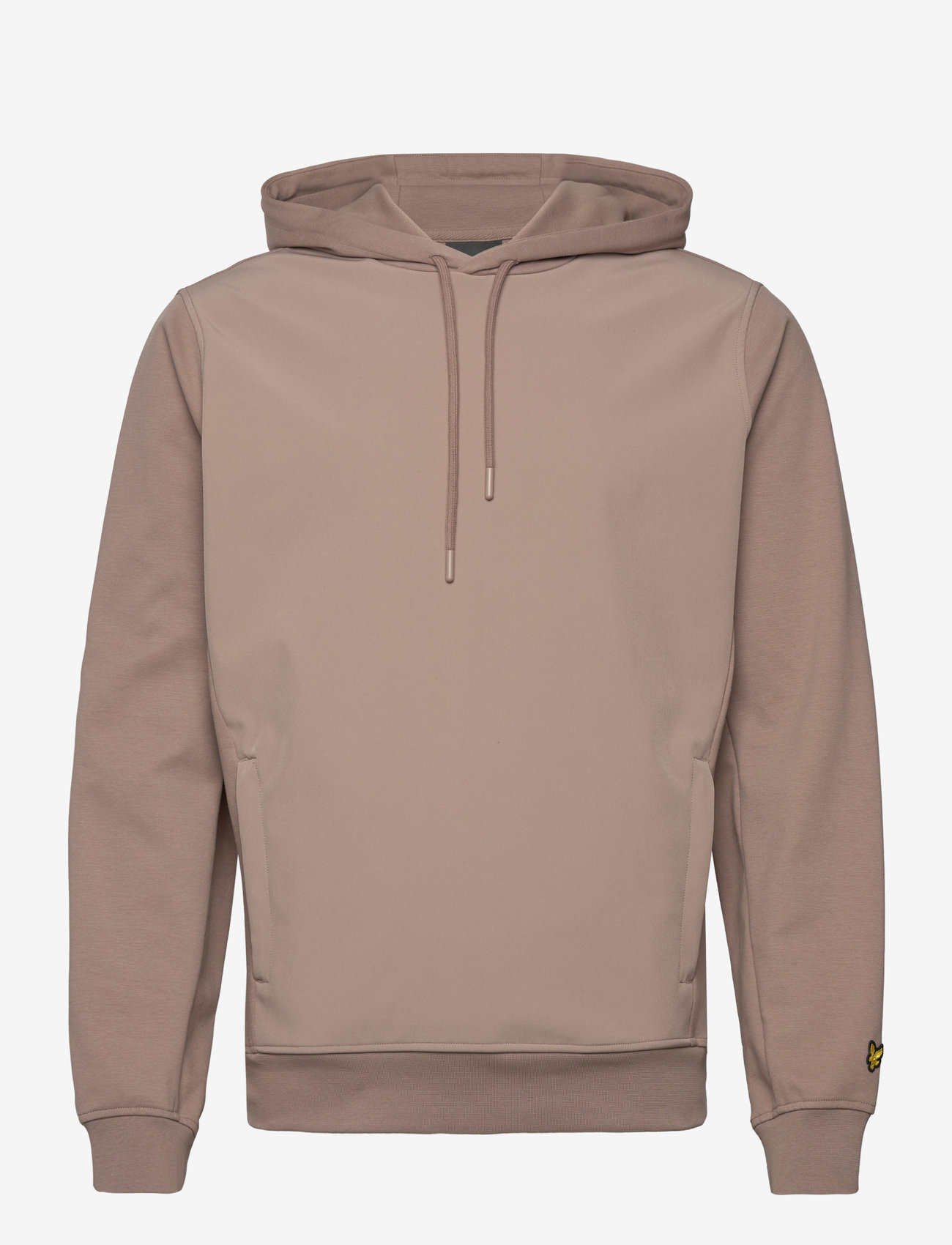 Lyle & Scott - Softshell Hybrid Pullover Hoodie - sweatshirts - x302 heritage taupe - 0