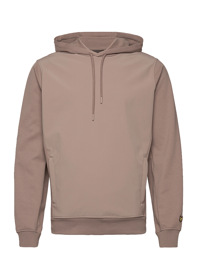Lyle & Scott - Softshell Hybrid Pullover Hoodie - hættetrøjer - x302 heritage taupe - 1