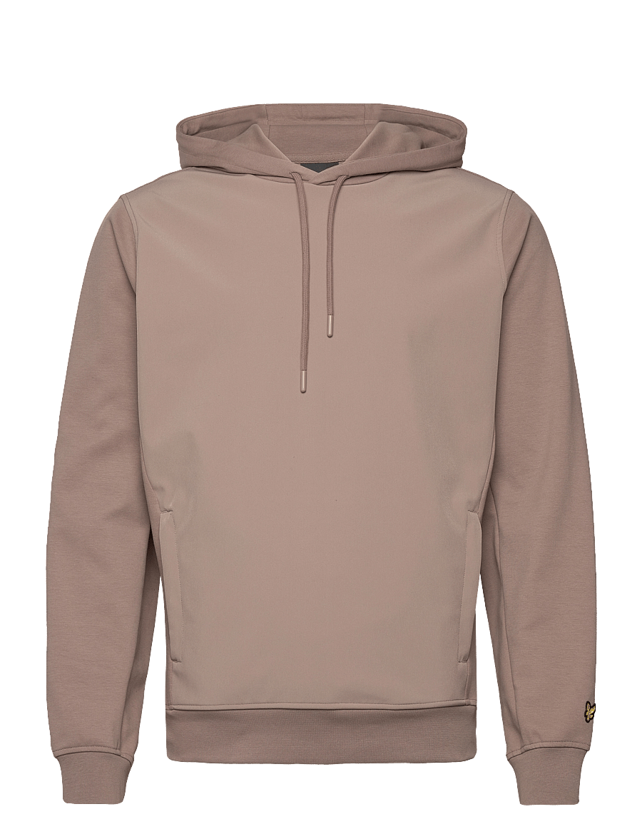 Lyle & Scott - Softshell Hybrid Pullover Hoodie - x302 heritage taupe - 1
