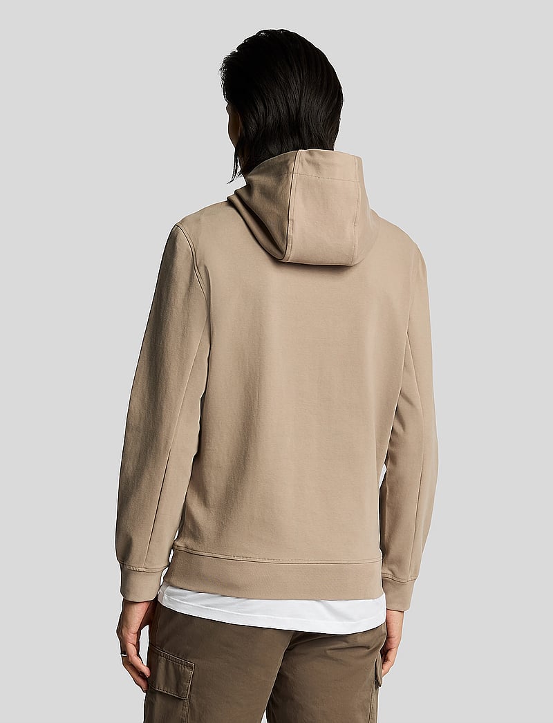 Lyle & Scott - Softshell Hybrid Pullover Hoodie - hættetrøjer - x302 heritage taupe - 3