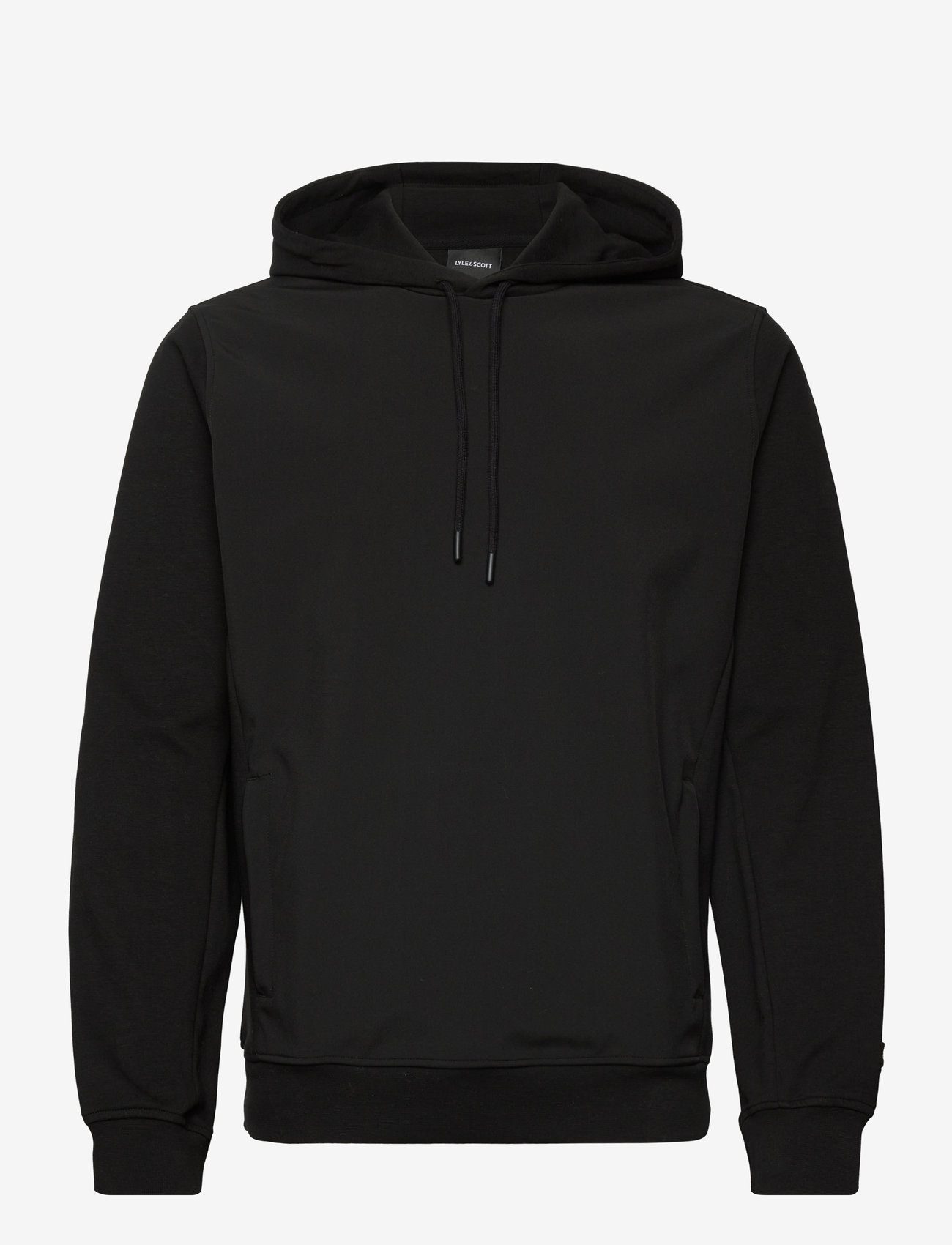 Lyle & Scott - Softshell Hybrid Pullover Hoodie - hoodies - z865 jet black - 0
