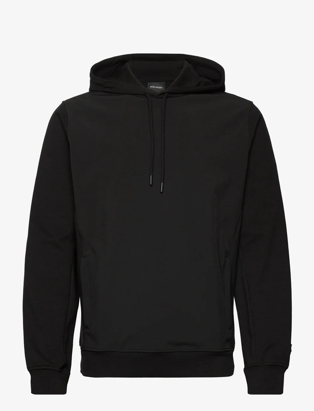 Lyle & Scott - Softshell Hybrid Pullover Hoodie - hoodies - z865 jet black - 0