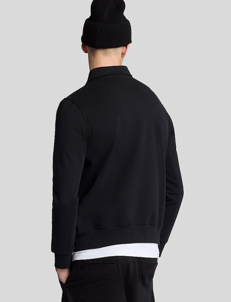 Lyle & Scott - Softshell Hybrid Track Jacket - forårsjakker - z865 jet black - 3