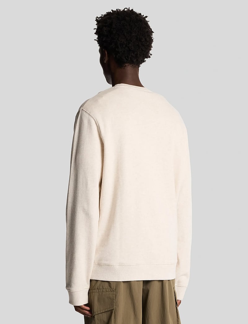 Lyle & Scott - Heathered Crew Neck Sweatshirt - sweatshirts - x834 natural marl - 3