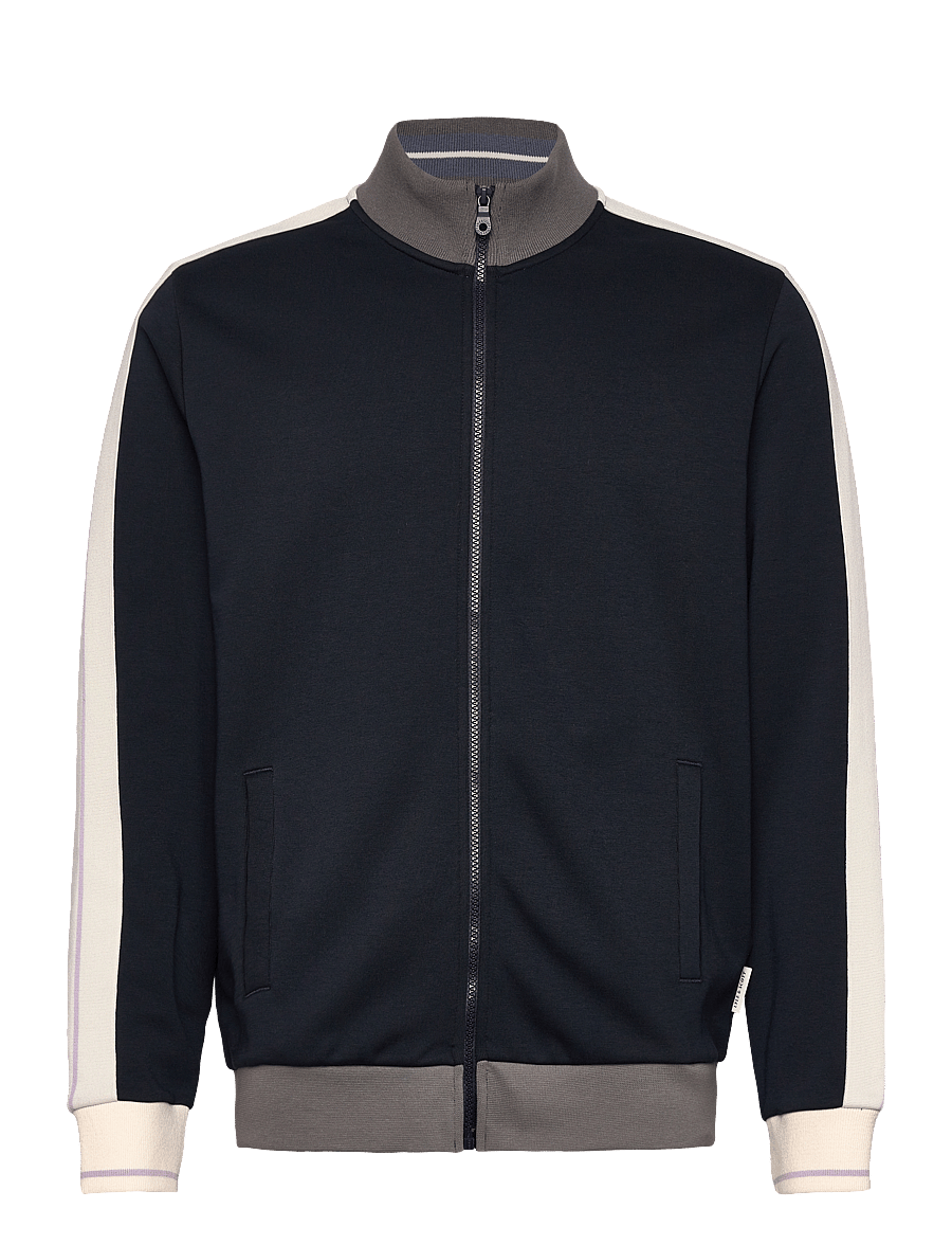 Lyle & Scott - Taped Full Zip Track Top - z271 dark navy - 1