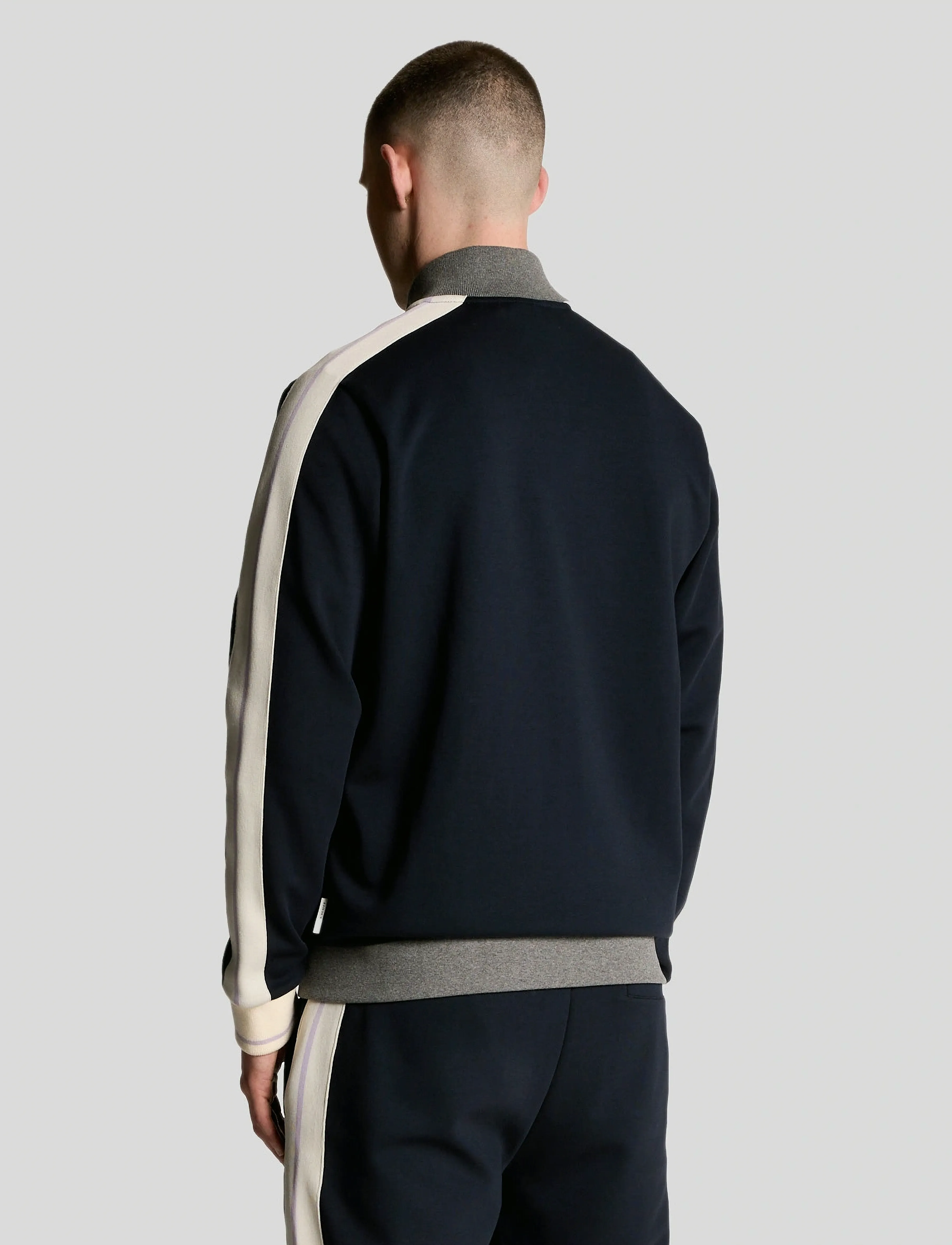 Lyle & Scott - Taped Full Zip Track Top - z271 dark navy - 3