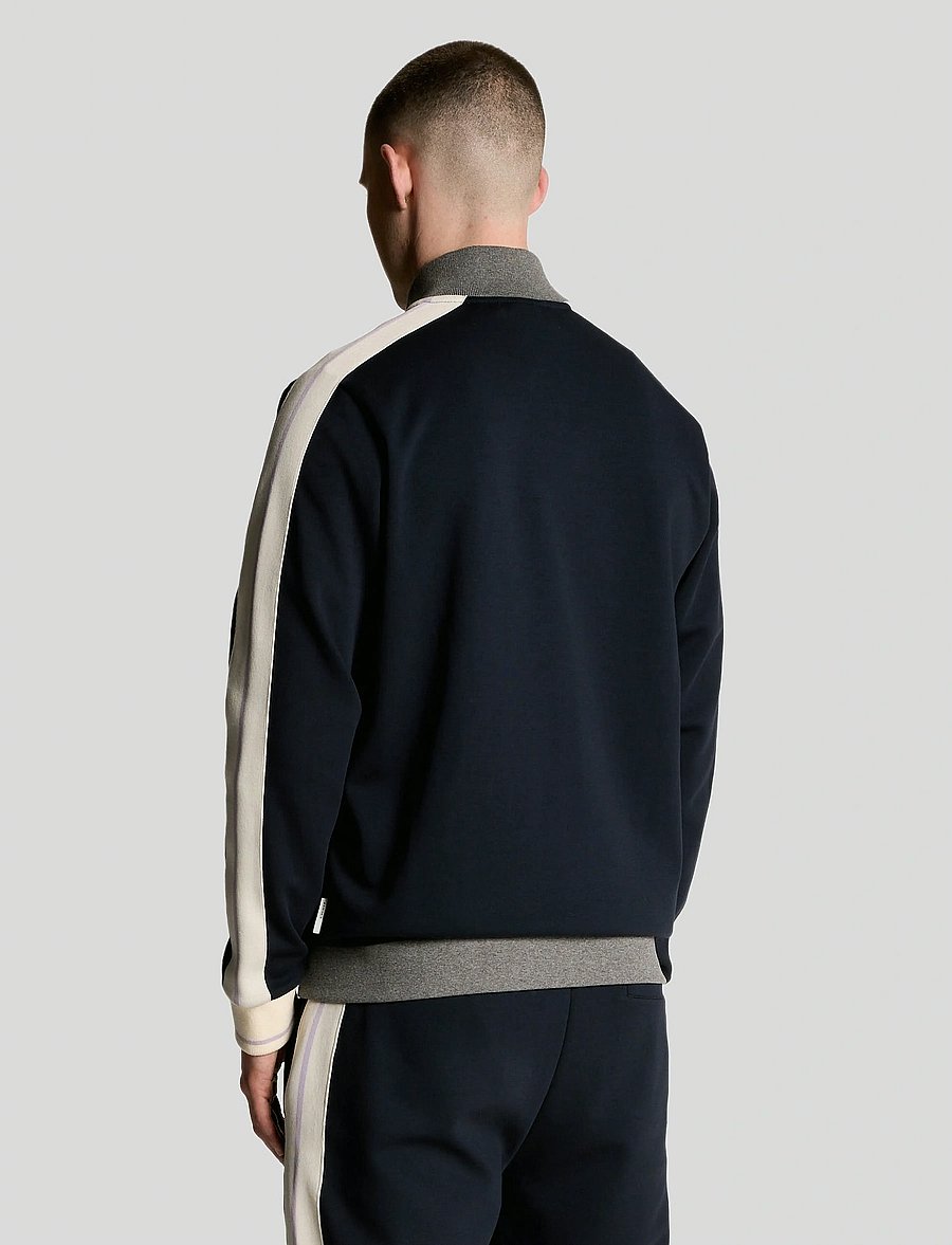 Lyle & Scott - Taped Full Zip Track Top - z271 dark navy - 3