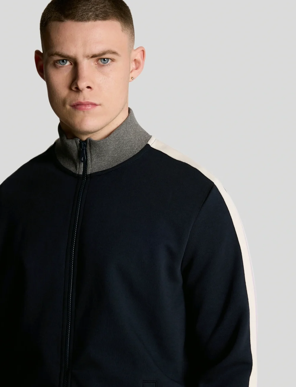 Lyle & Scott - Taped Full Zip Track Top - sweatshirts - z271 dark navy - 5