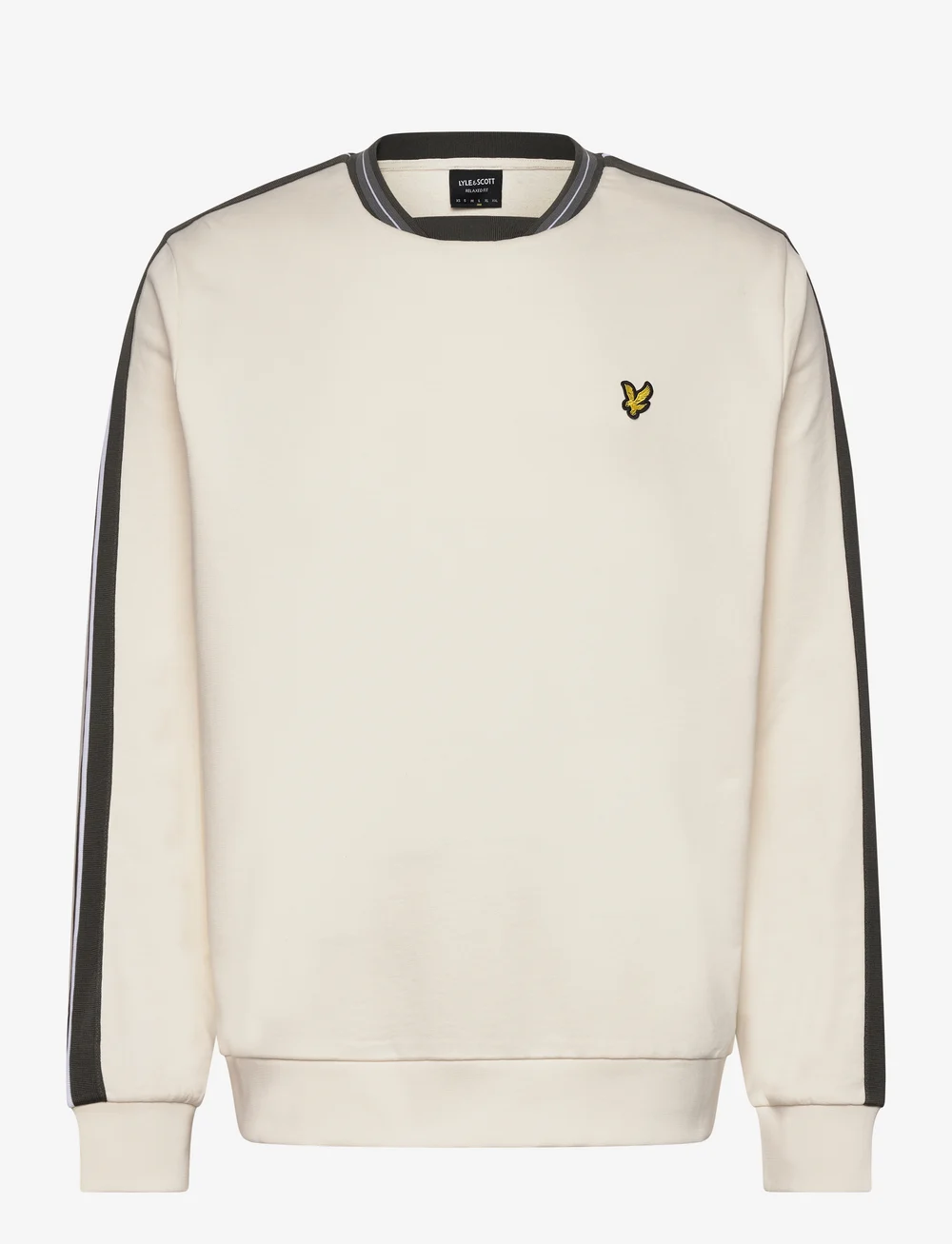 Lyle & Scott - Contrast Taped Sweatshirt - collegepaidat - x788 natural - 1