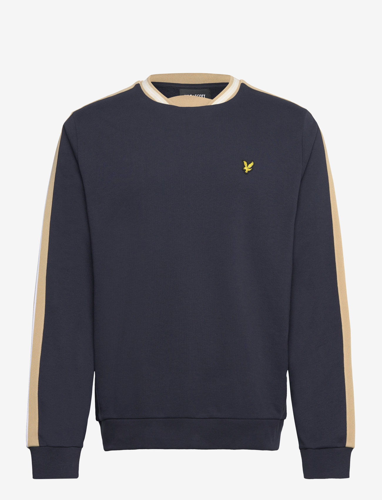 Lyle & Scott - Contrast Taped Sweatshirt - džemperiai - z271 dark navy - 1