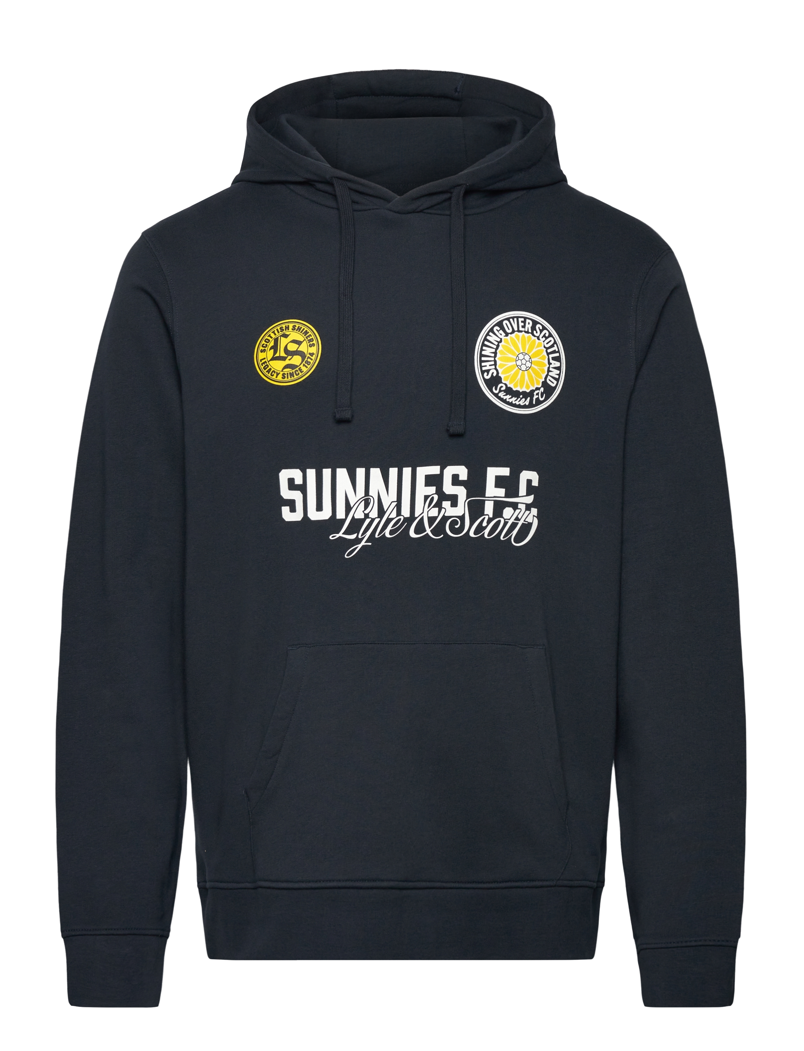 Lyle & Scott Sunnies FC Graphic Pullover Hoodie - Sweatshirts & hættetrøjer - Z271 DARK NAVY / black