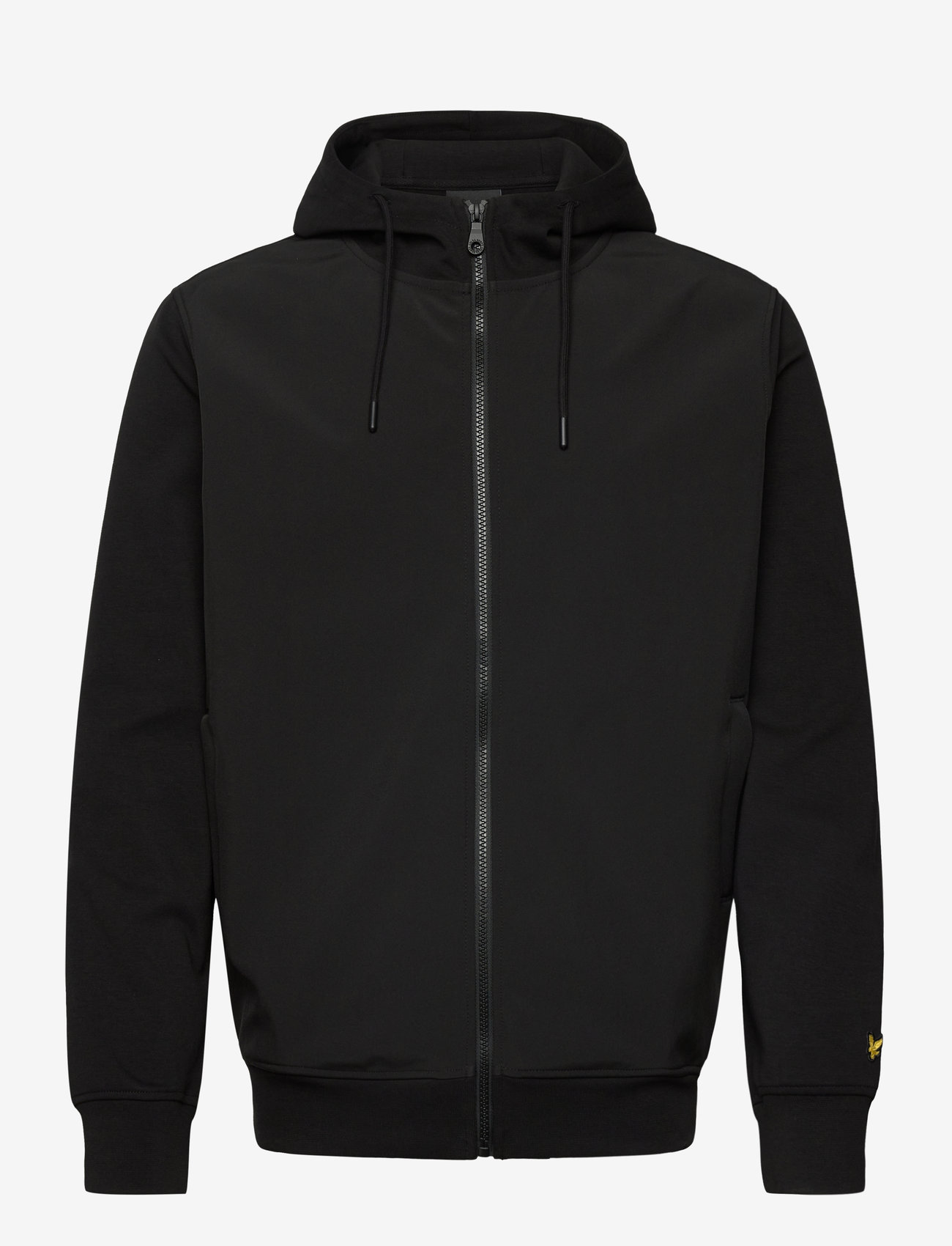 Lyle & Scott - Softshell Hybrid Zip Through Hoodie - sweatshirts - z865 jet black - 1
