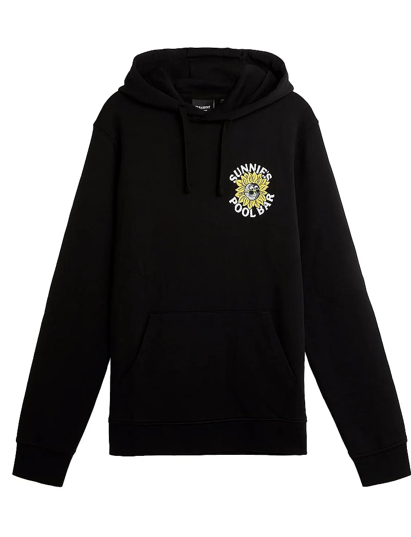Lyle & Scott - Sunnies Pool Bar Graphic Pullover Hoodie - kapuutsiga dressipluusid - z865 jet black - 5