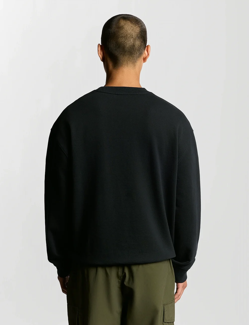 Lyle & Scott - Script Brushback Crew Neck Sweatshirt - sweatshirts - z271 dark navy - 3