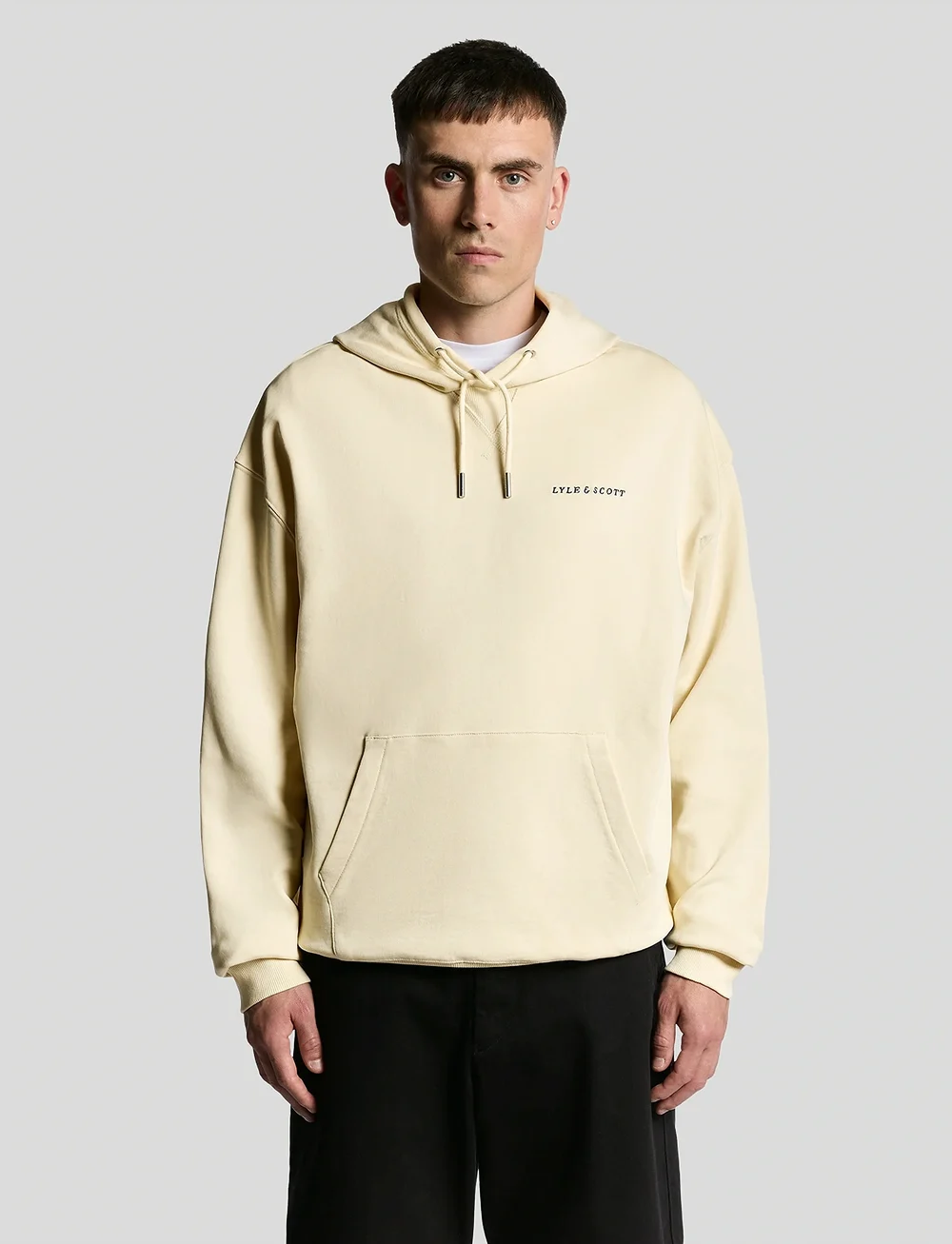 Lyle & Scott - Script Brushback Pullover Hoodie - hoodies - x869 foam - 0