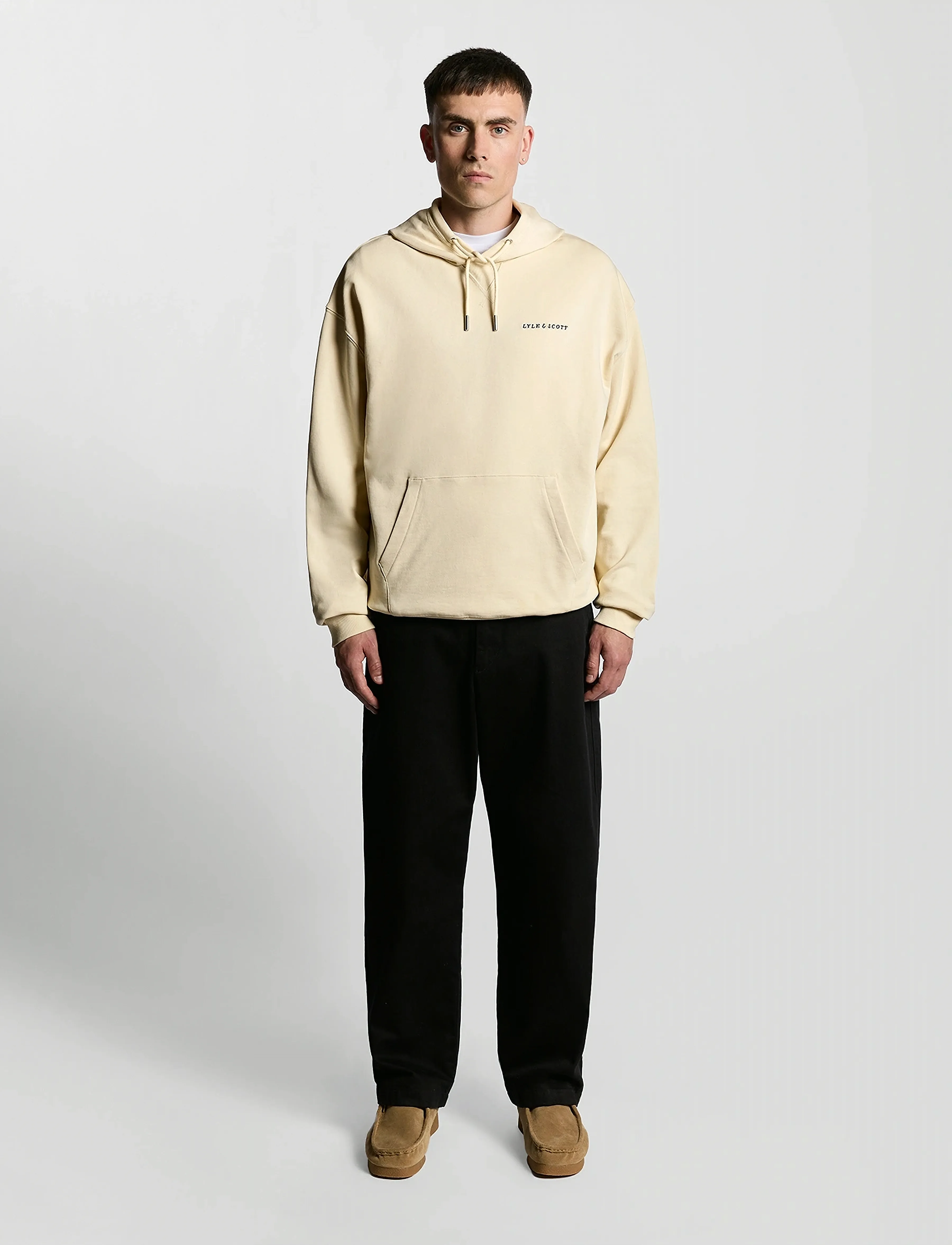 Script Brushback Pullover Hoodie 3