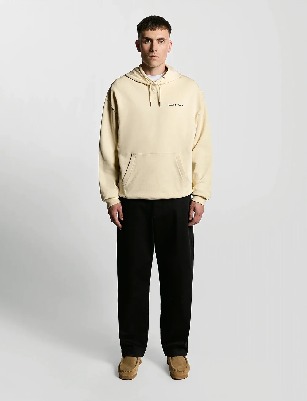 Lyle & Scott - Script Brushback Pullover Hoodie - hoodies - x869 foam - 4