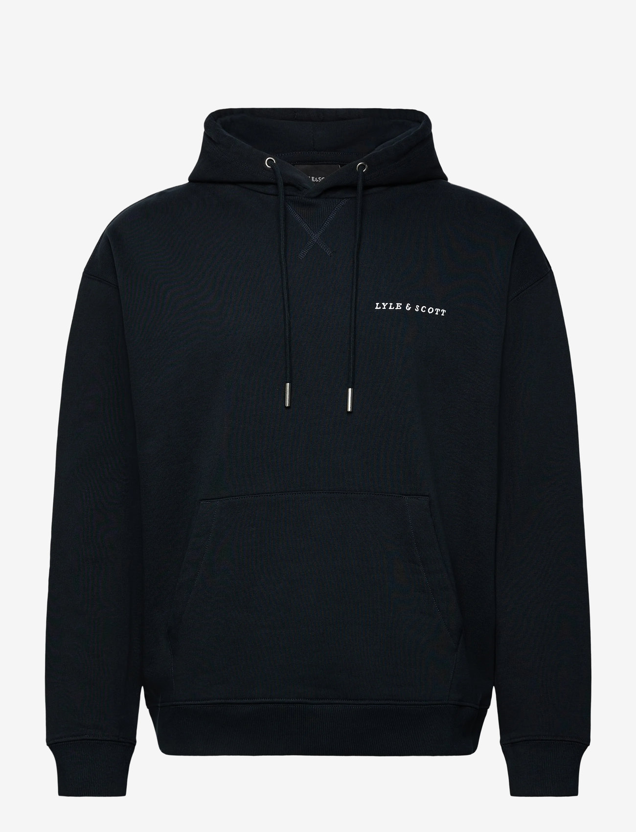 Lyle & Scott - Script Brushback Pullover Hoodie - dressipluusid - z271 dark navy - 0