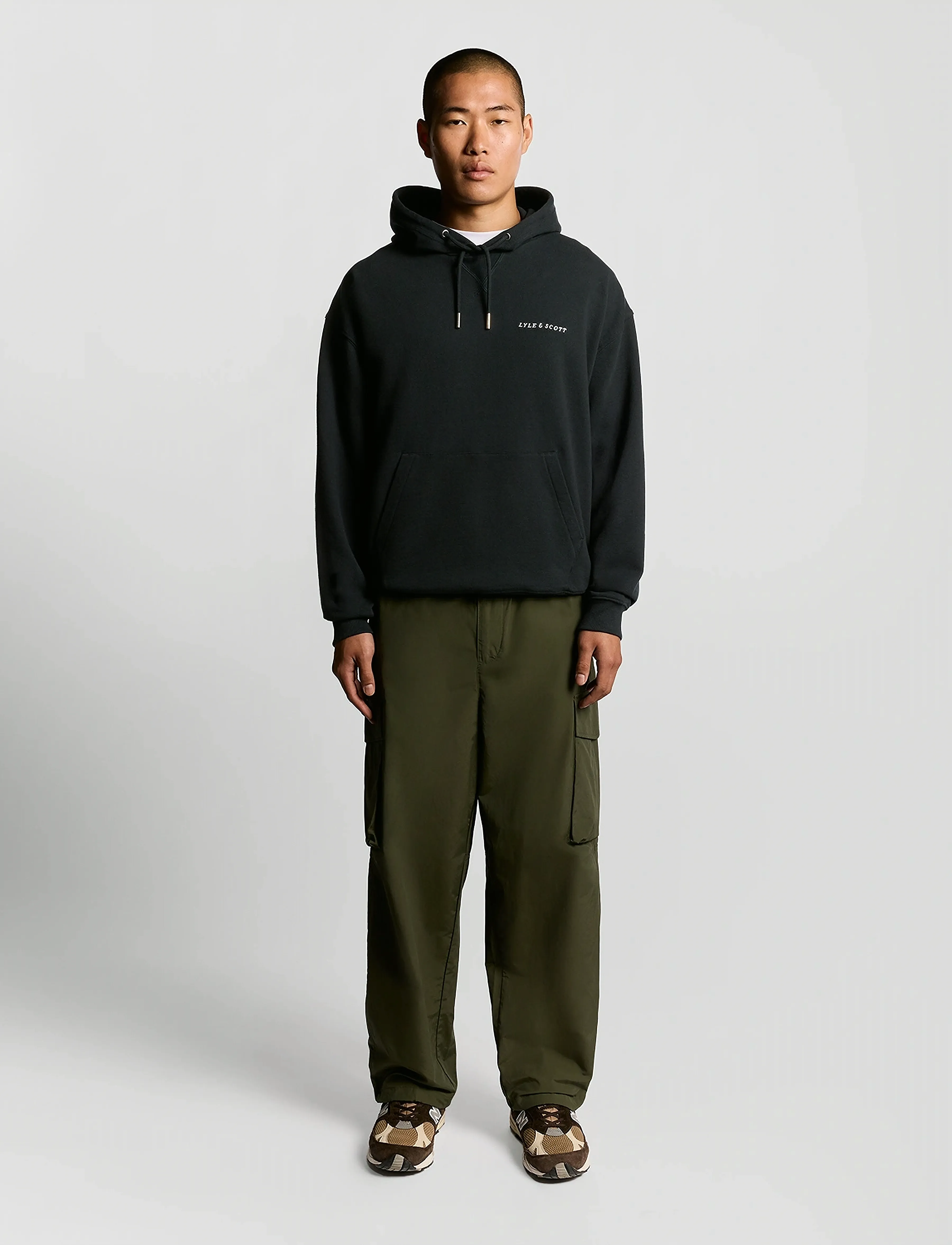 Script Brushback Pullover Hoodie 3