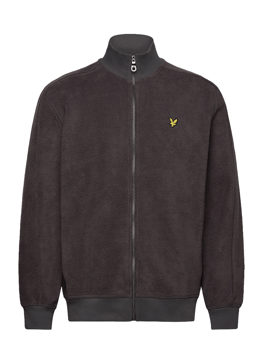 Lyle & Scott - Polar Fleece Track Jacket - fleece-pullover - 398 charcoal marl - 1