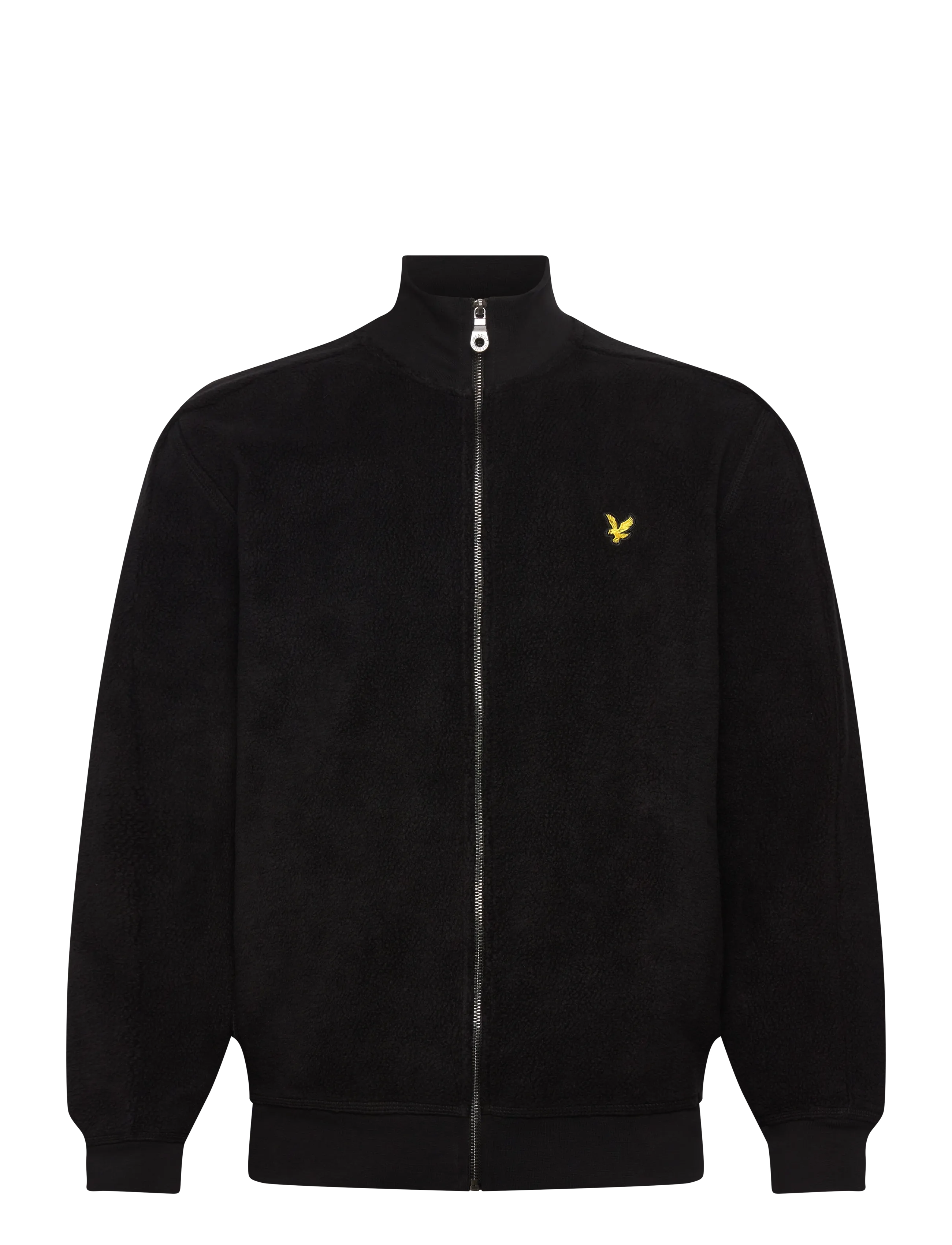 Lyle & Scott Polar Fleece Track Jacket - Mid layer jackets - Z865 JET BLACK / black